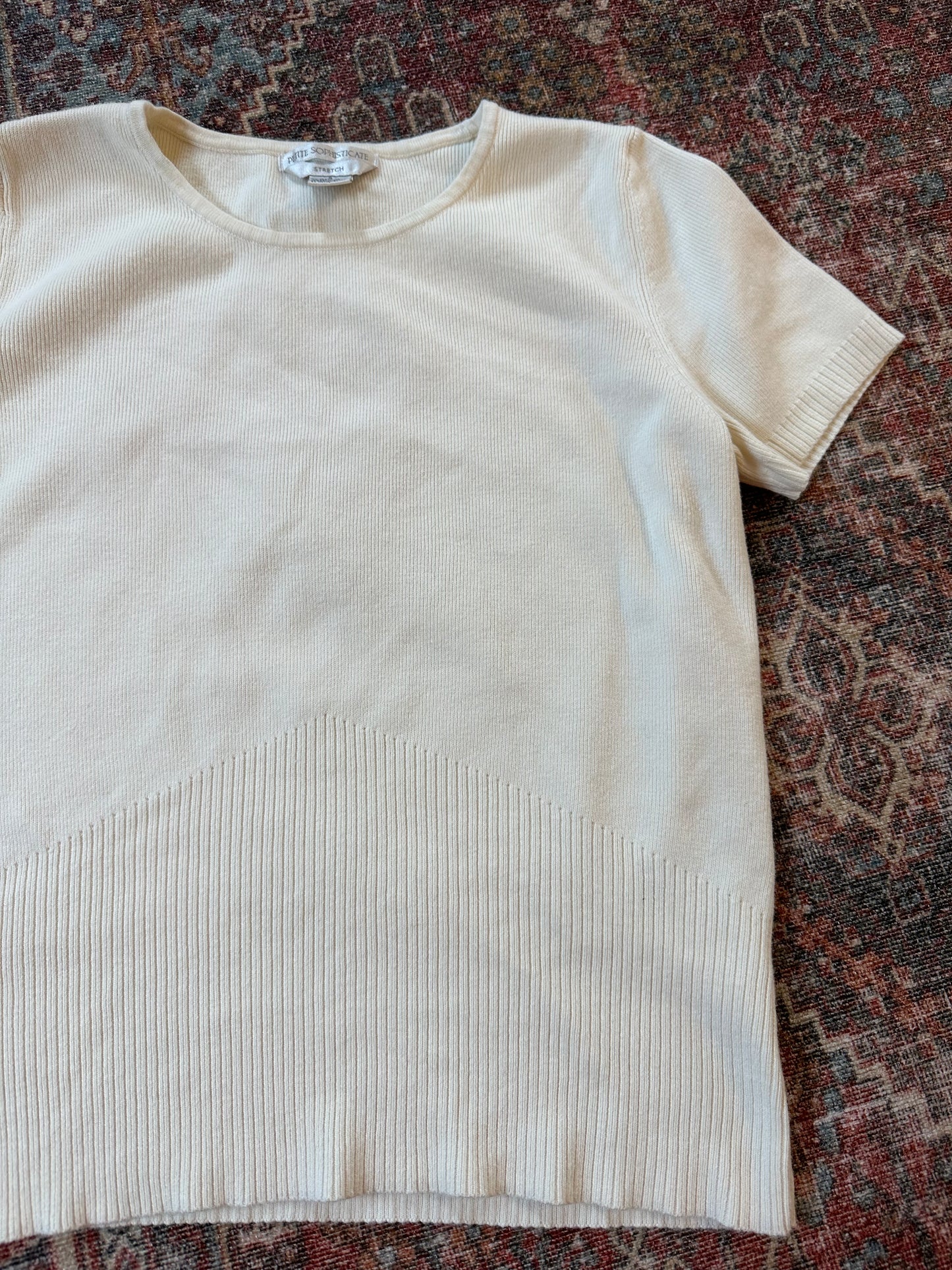 Knit Short Sleeve Top