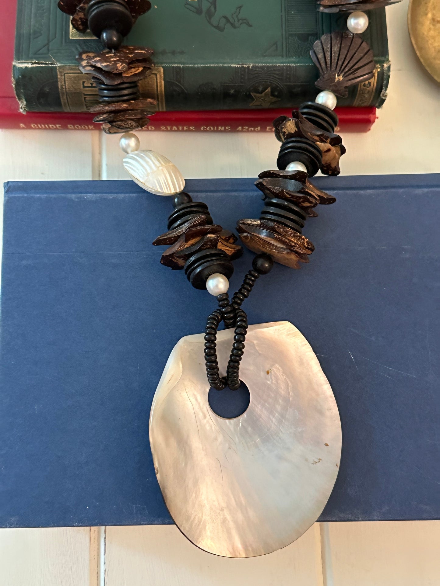 Large Shell Beaded Necklace