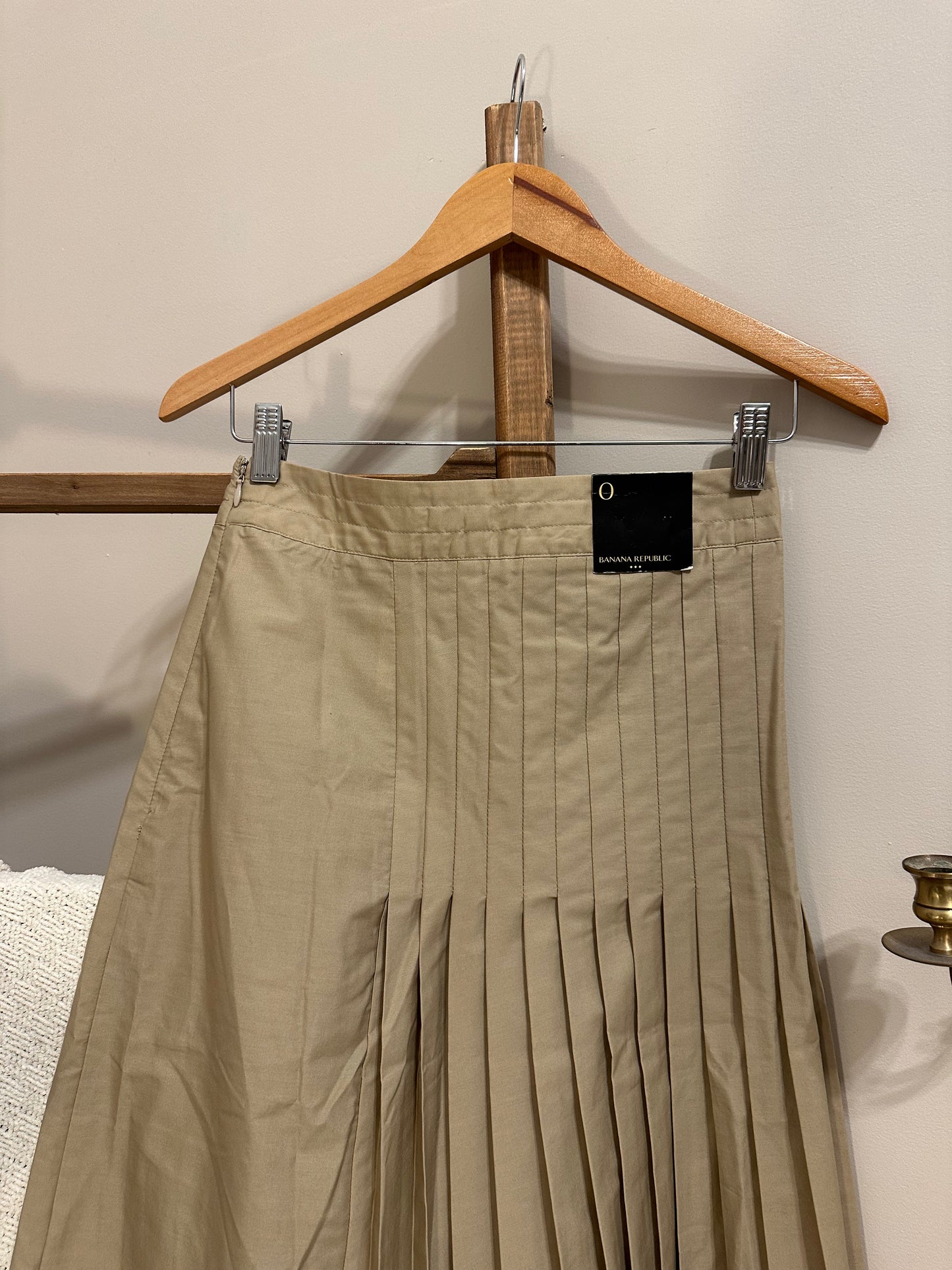 Pleated Midi Skirt