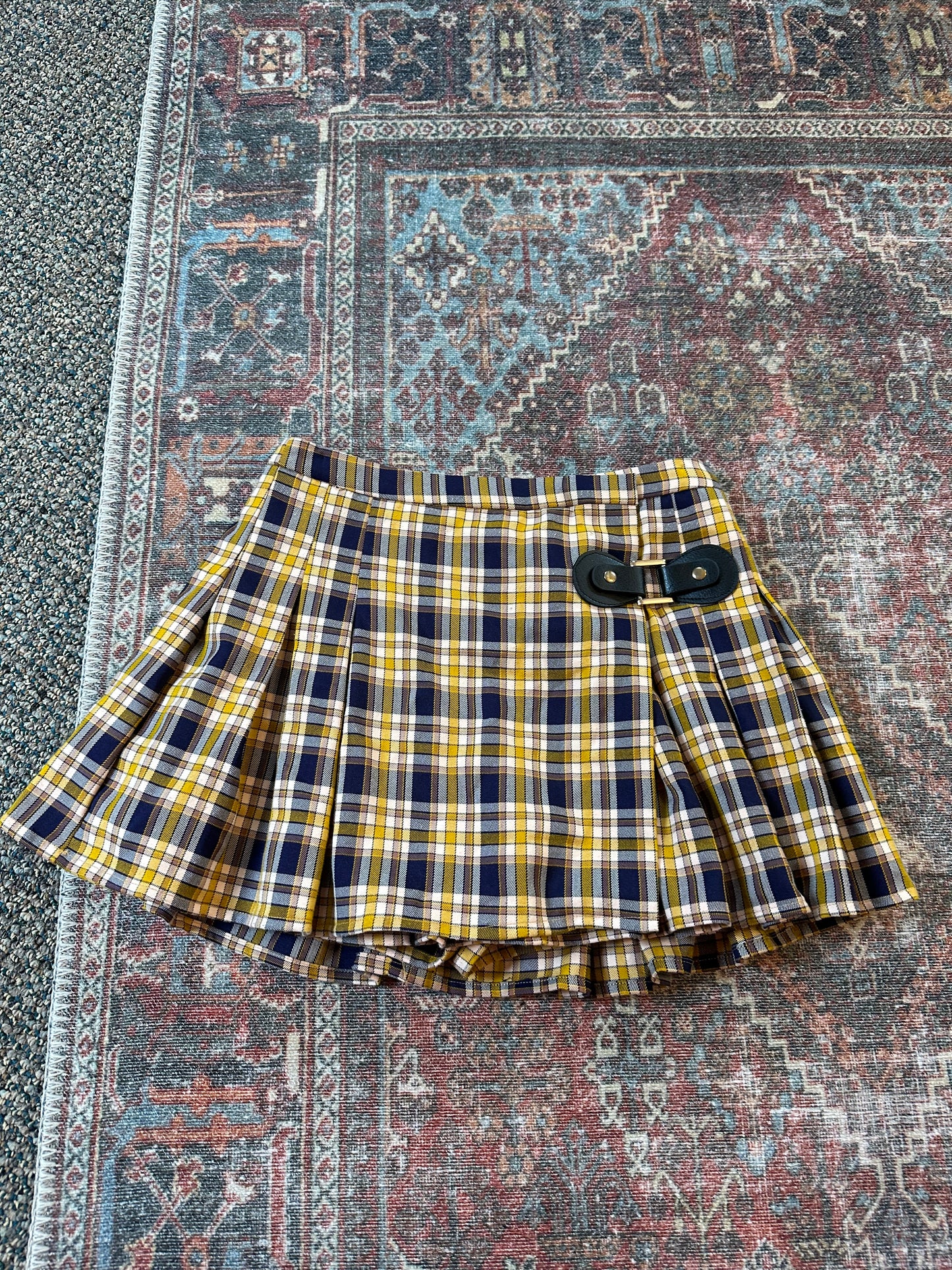 Seek the Label Plaid Mini Skort