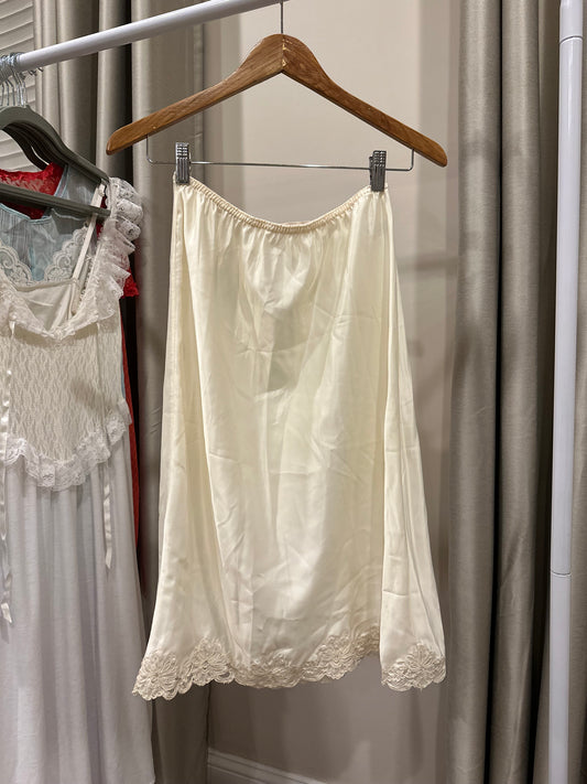 Vintage Slip Satin Skirt