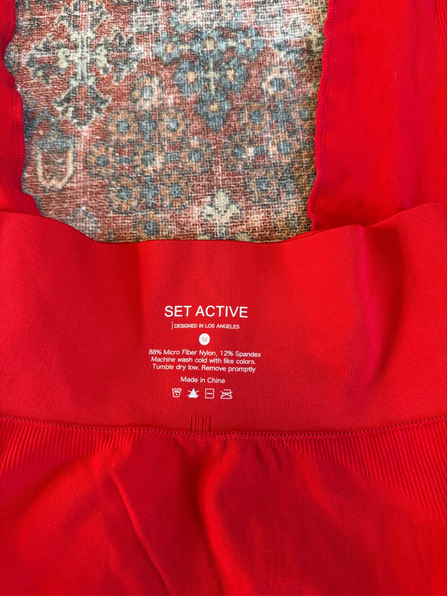 Set Active Red Leggings