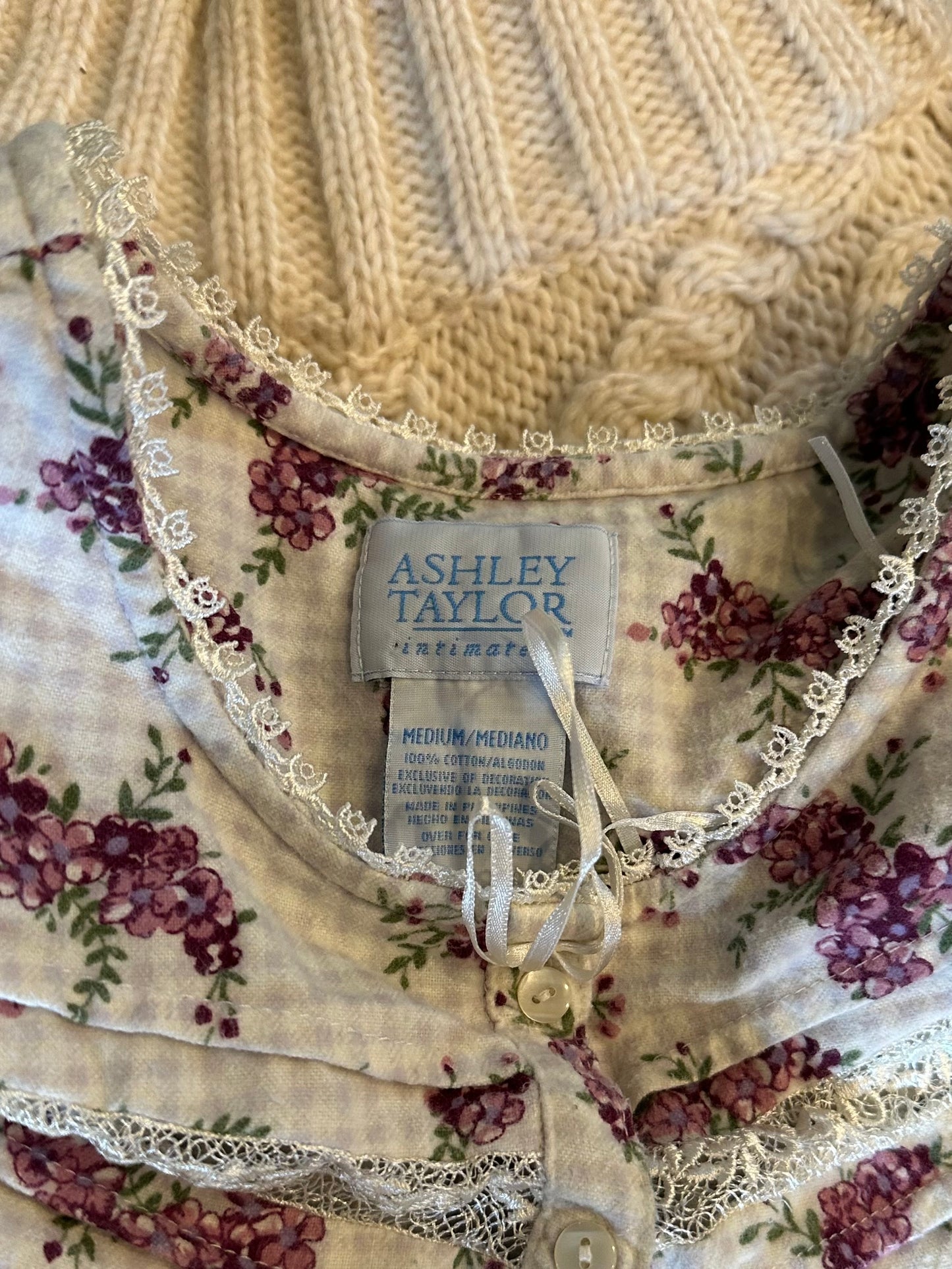 Ashley Taylor Floral Nightgown