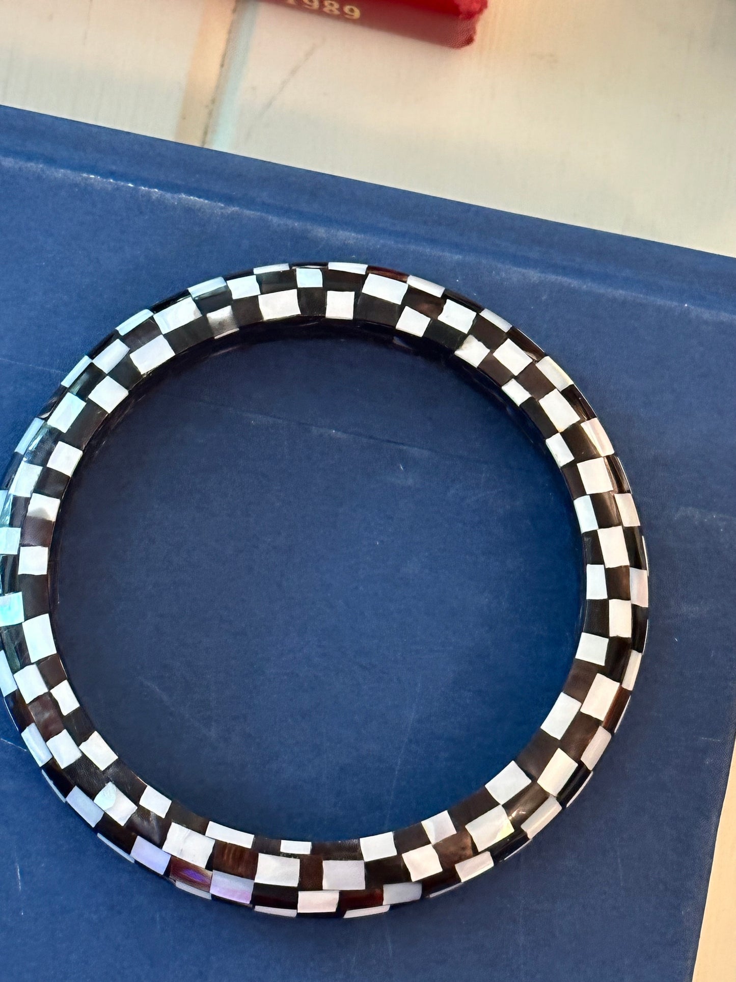 Checkered Bangle Bracelet