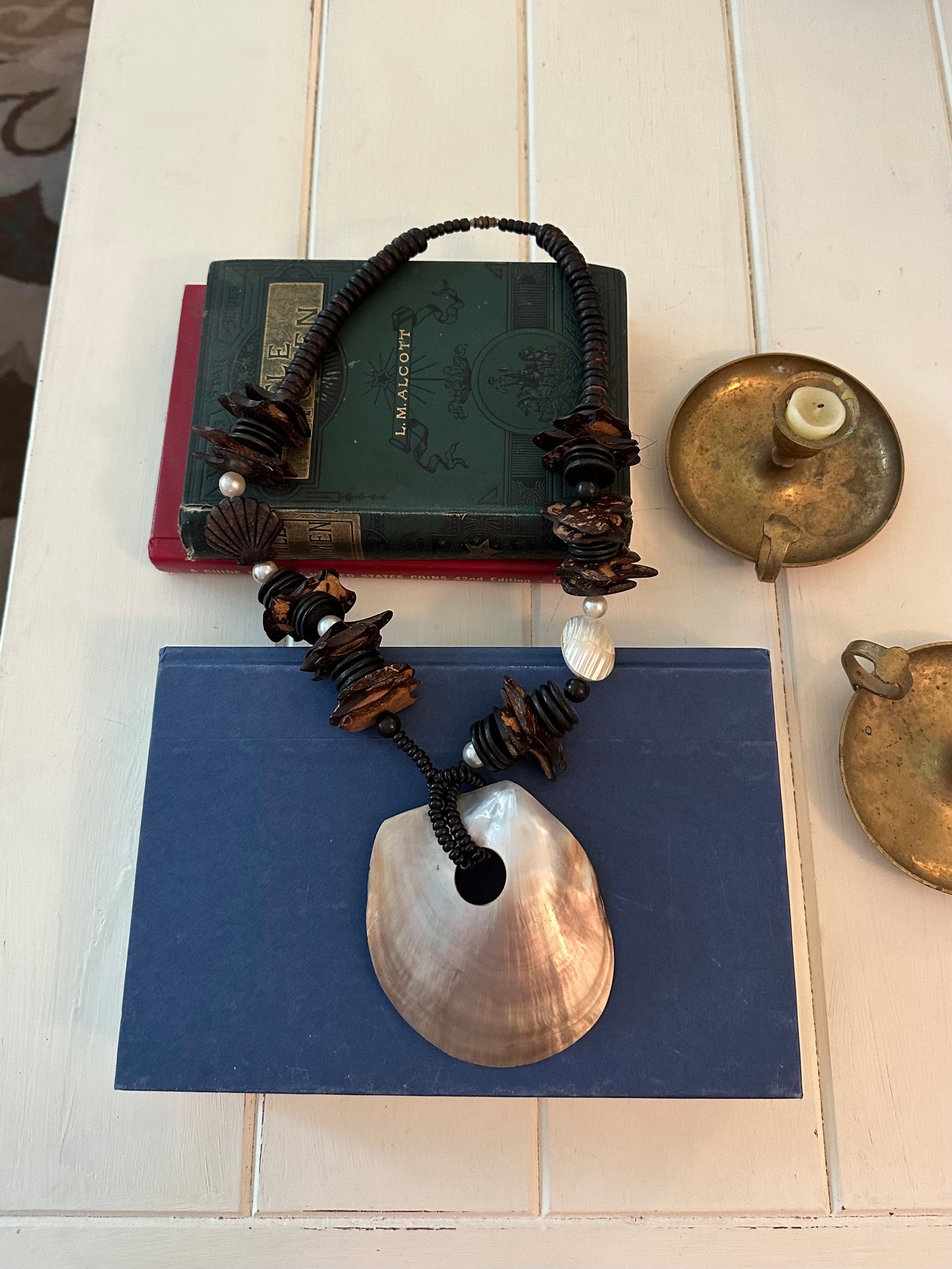 Large Shell Beaded Necklace