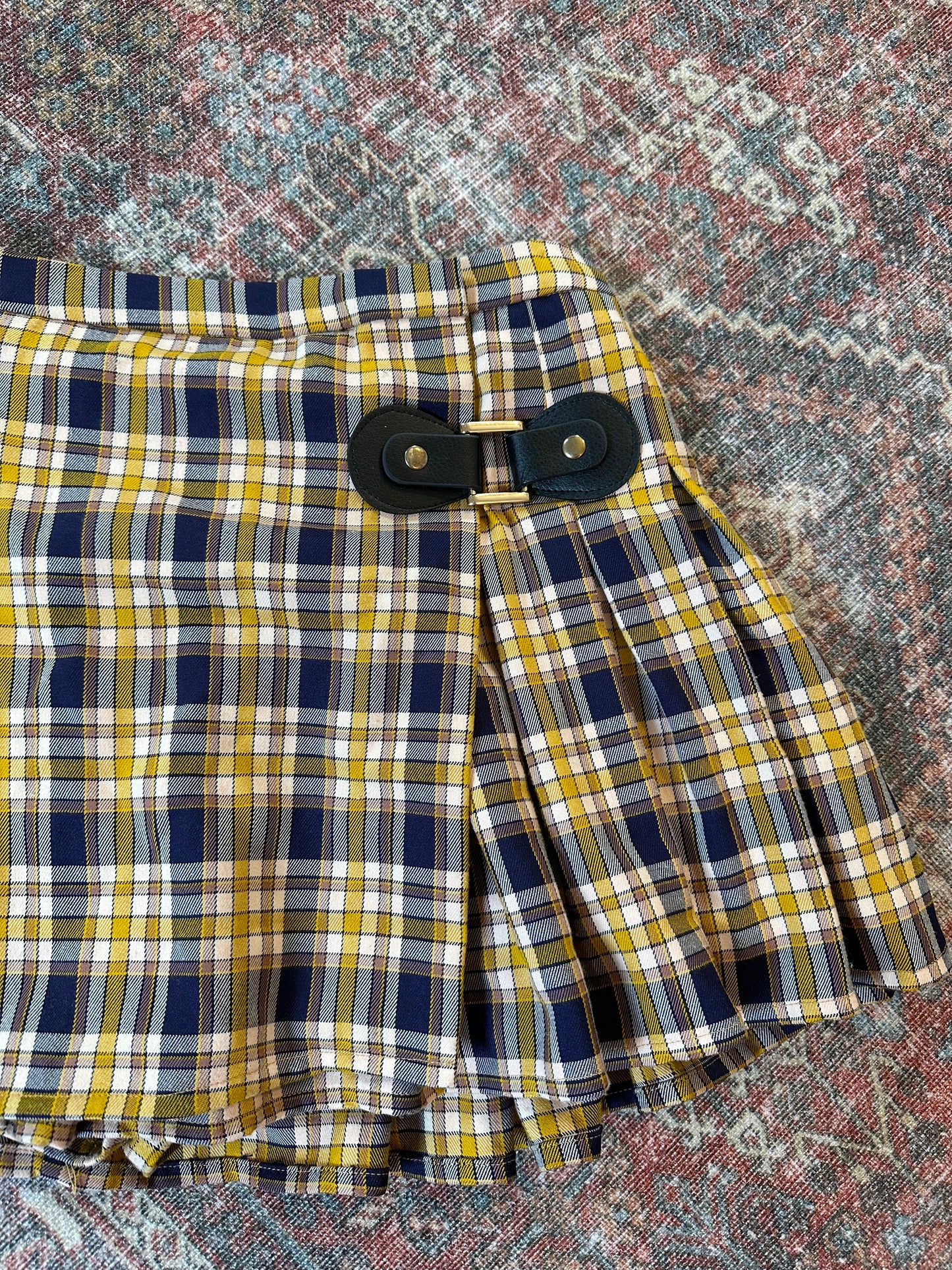 Seek the Label Plaid Mini Skort