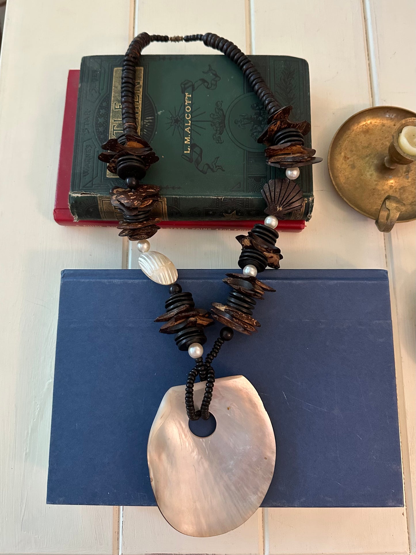 Large Shell Beaded Necklace