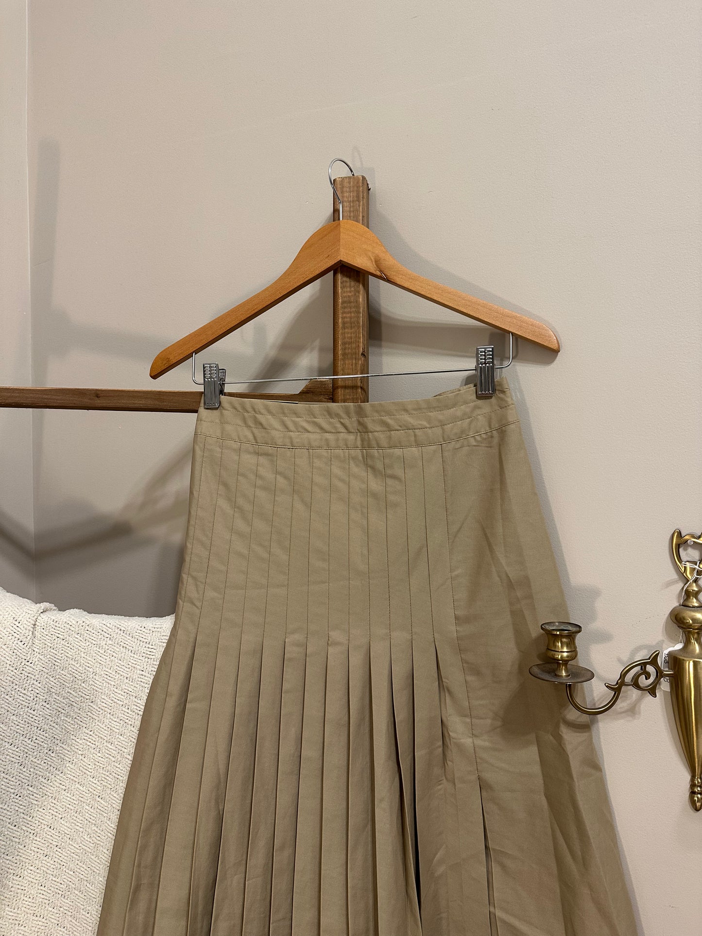 Pleated Midi Skirt
