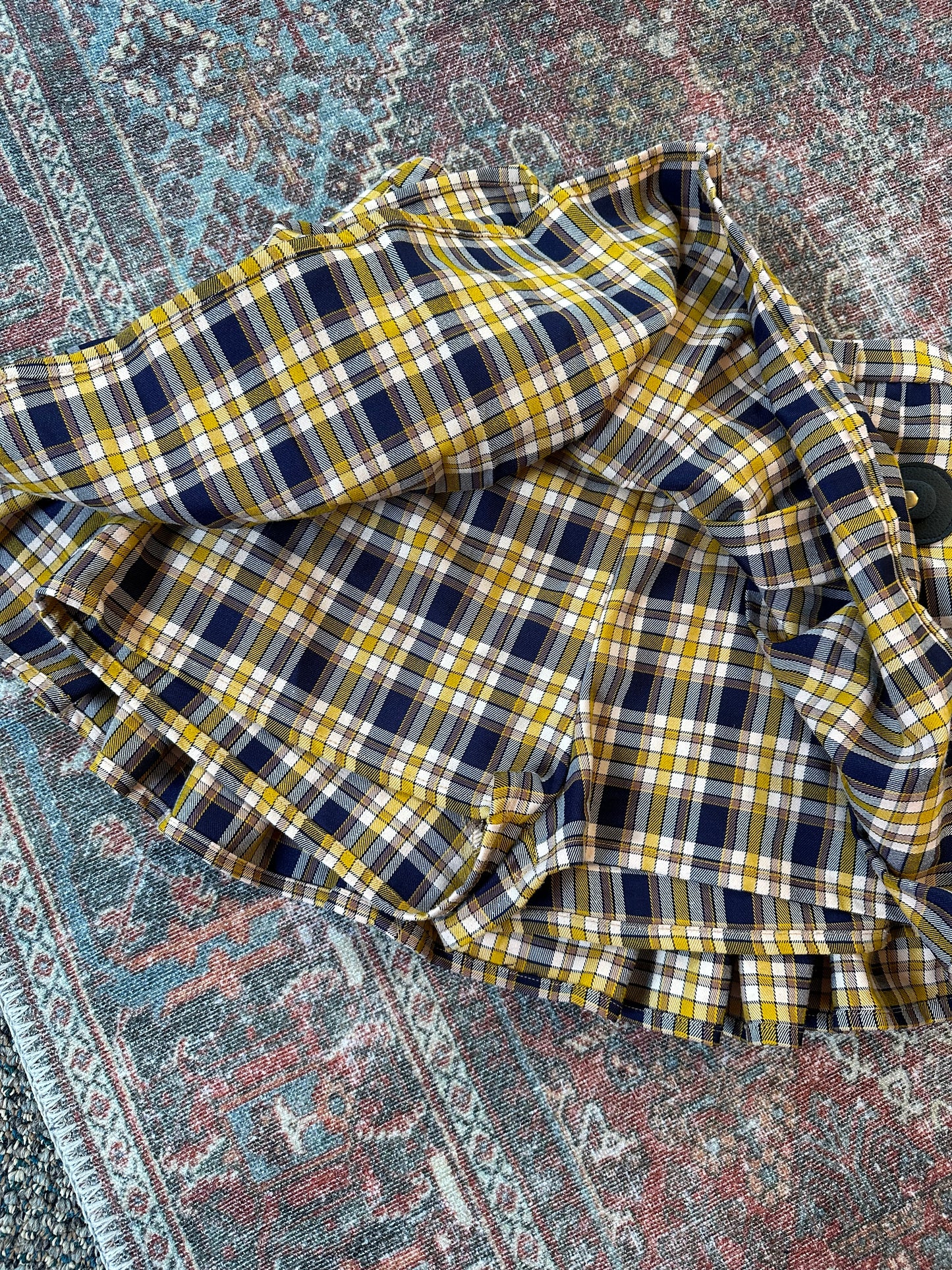 Seek the Label Plaid Mini Skort