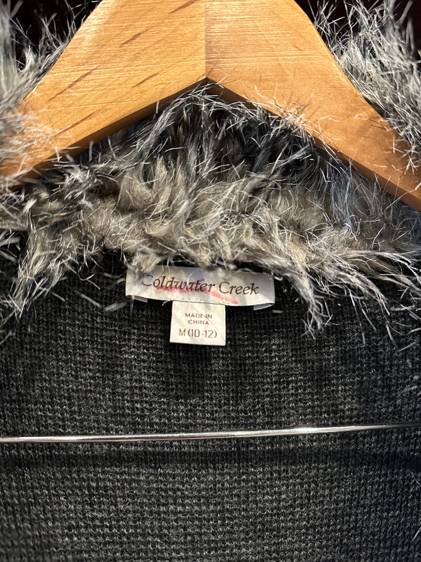 Fur Collar Cardigan