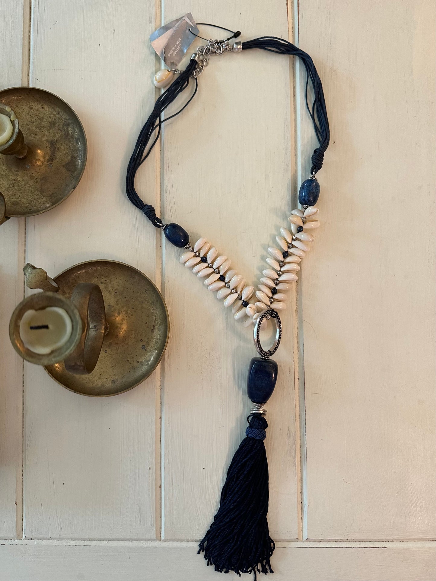 Chicos Shell Tassel Necklace