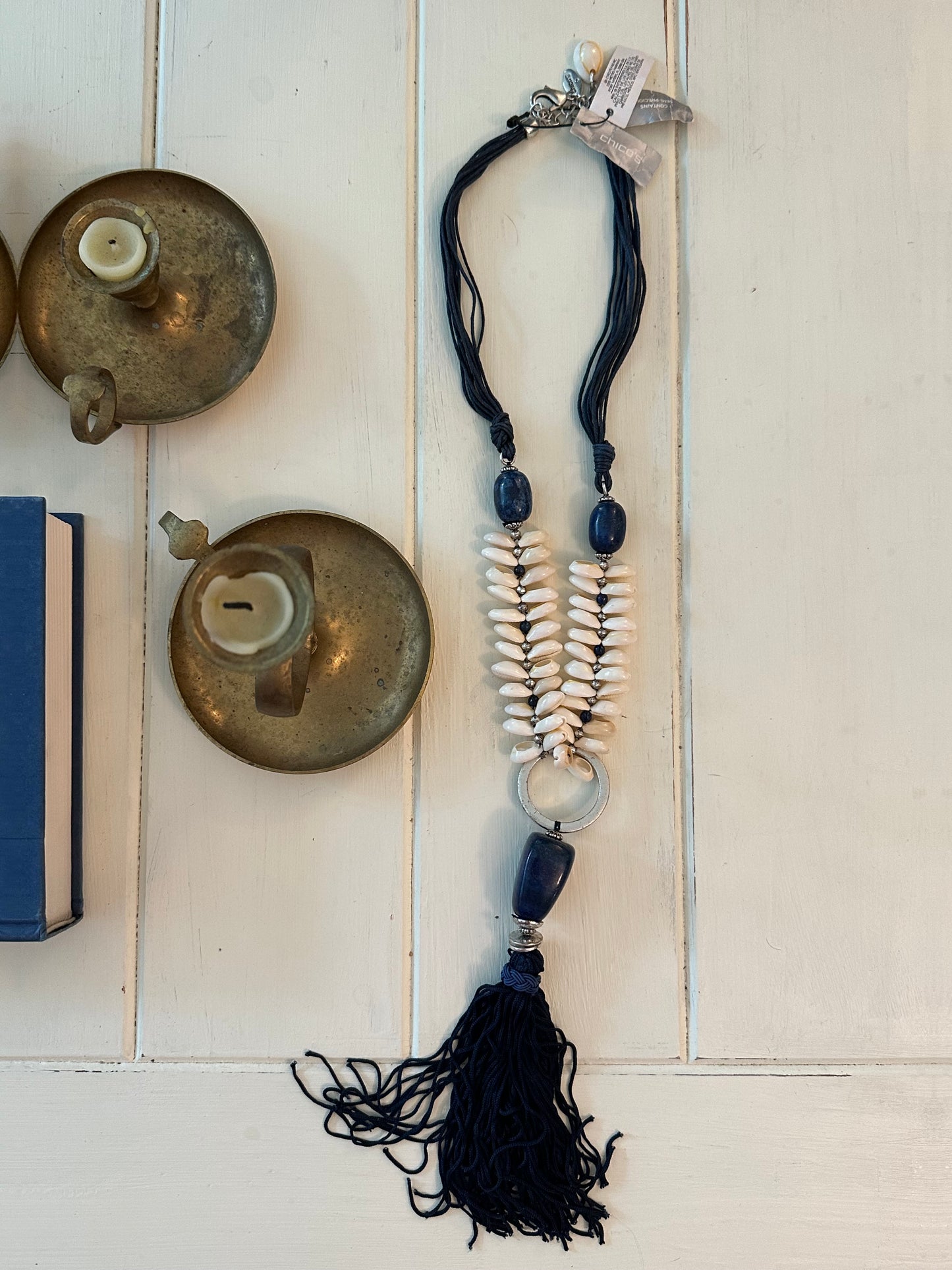 Chicos Shell Tassel Necklace