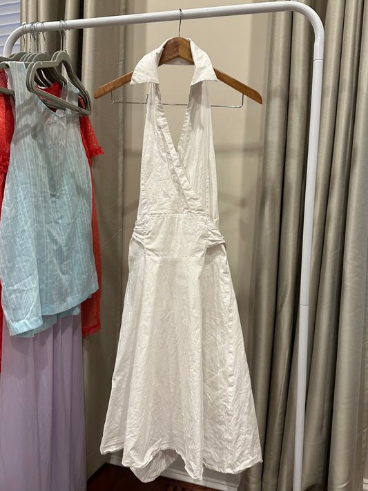 Vintage Halter Collared Sun Dress