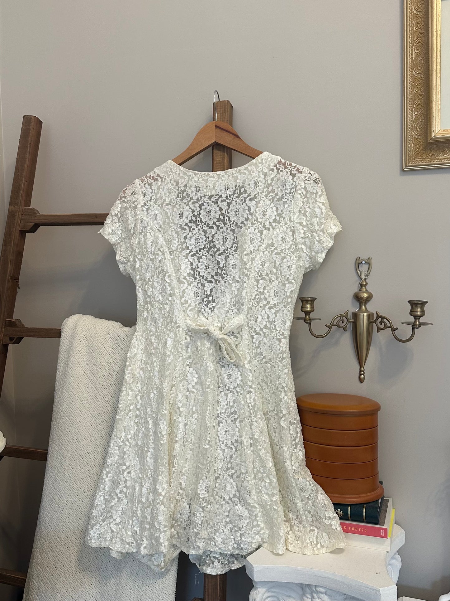 Vintage Lace Mini Dress