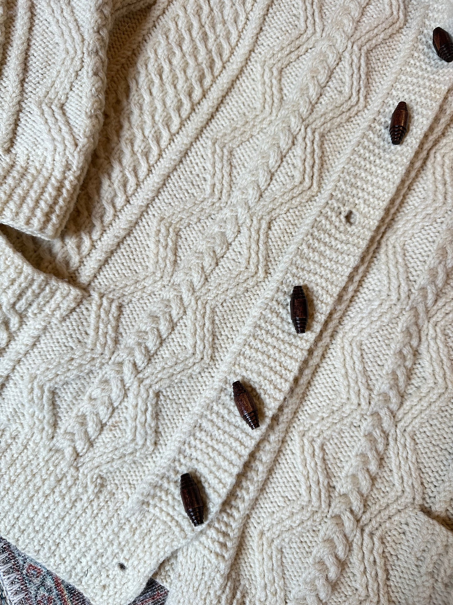 Cable Knit Cardigan Sweater