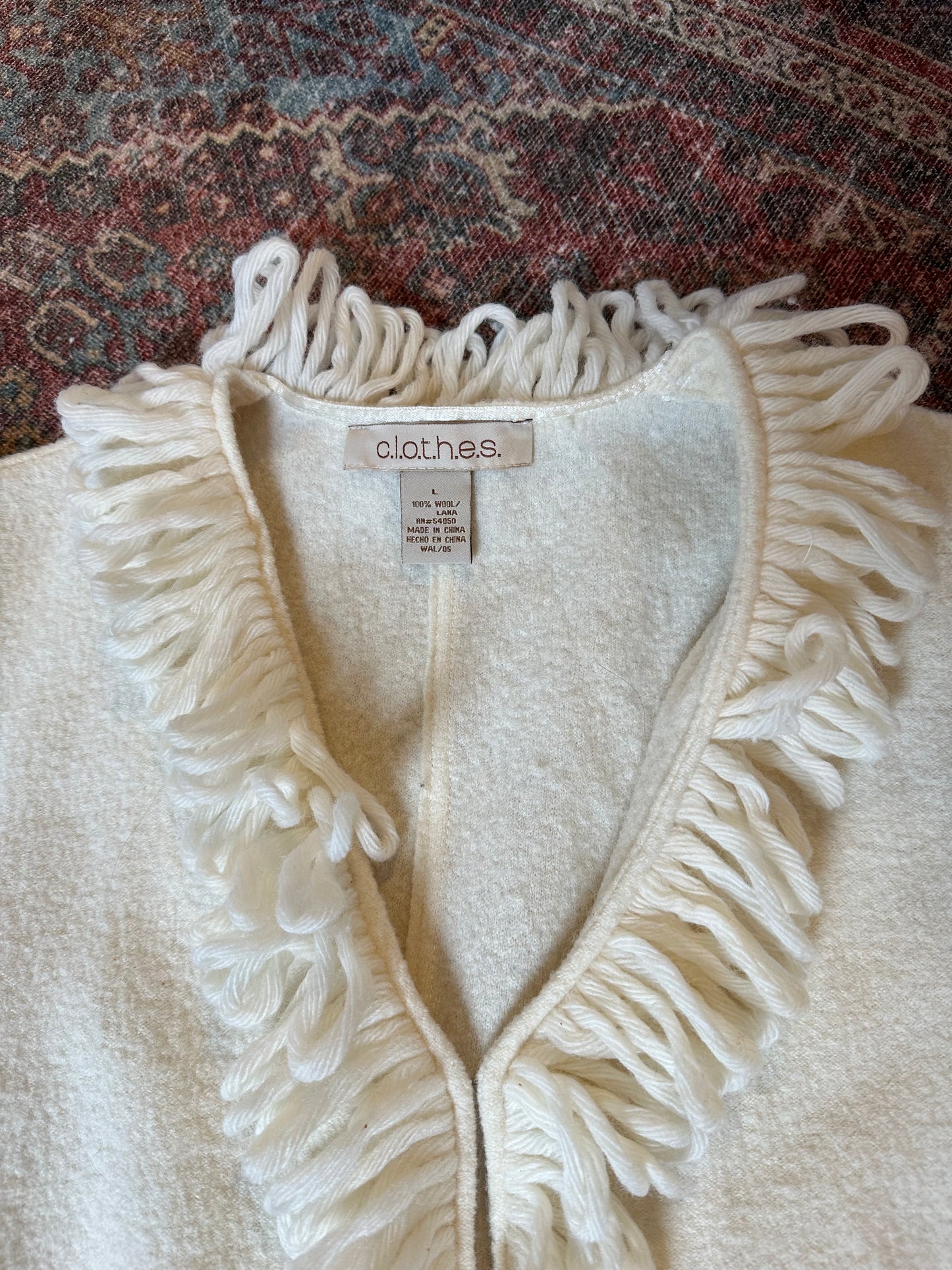 Fringe Cardigan Sweater