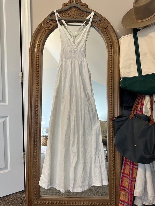 Santorini Greece Linen Jumpsuit