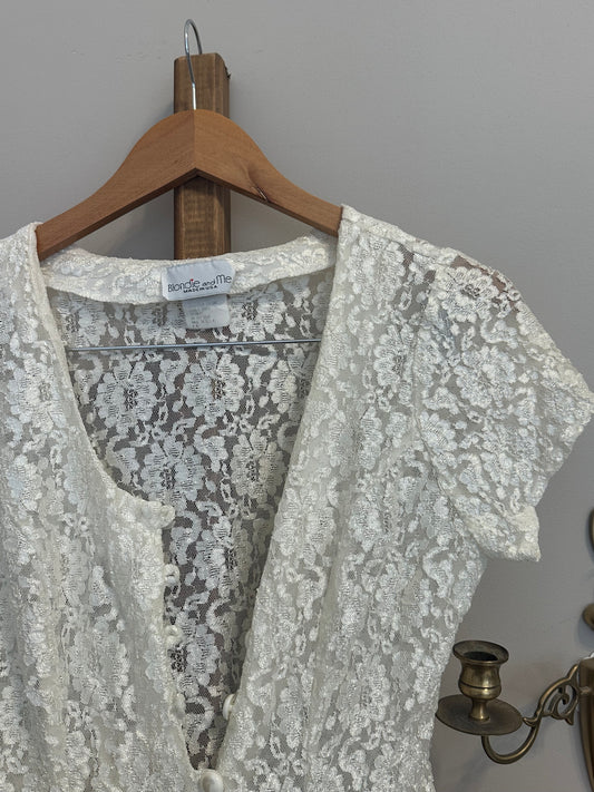 Vintage Lace Mini Dress