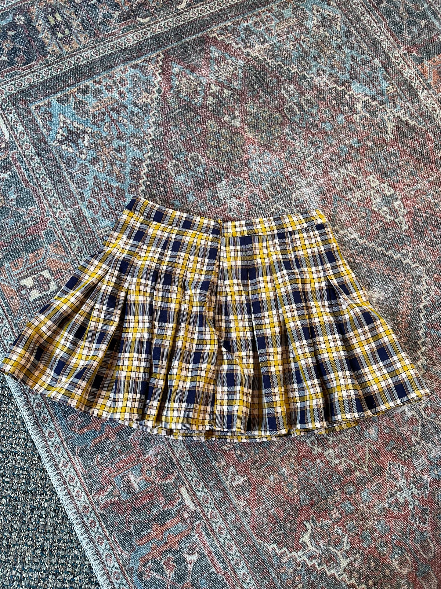 Seek the Label Plaid Mini Skort