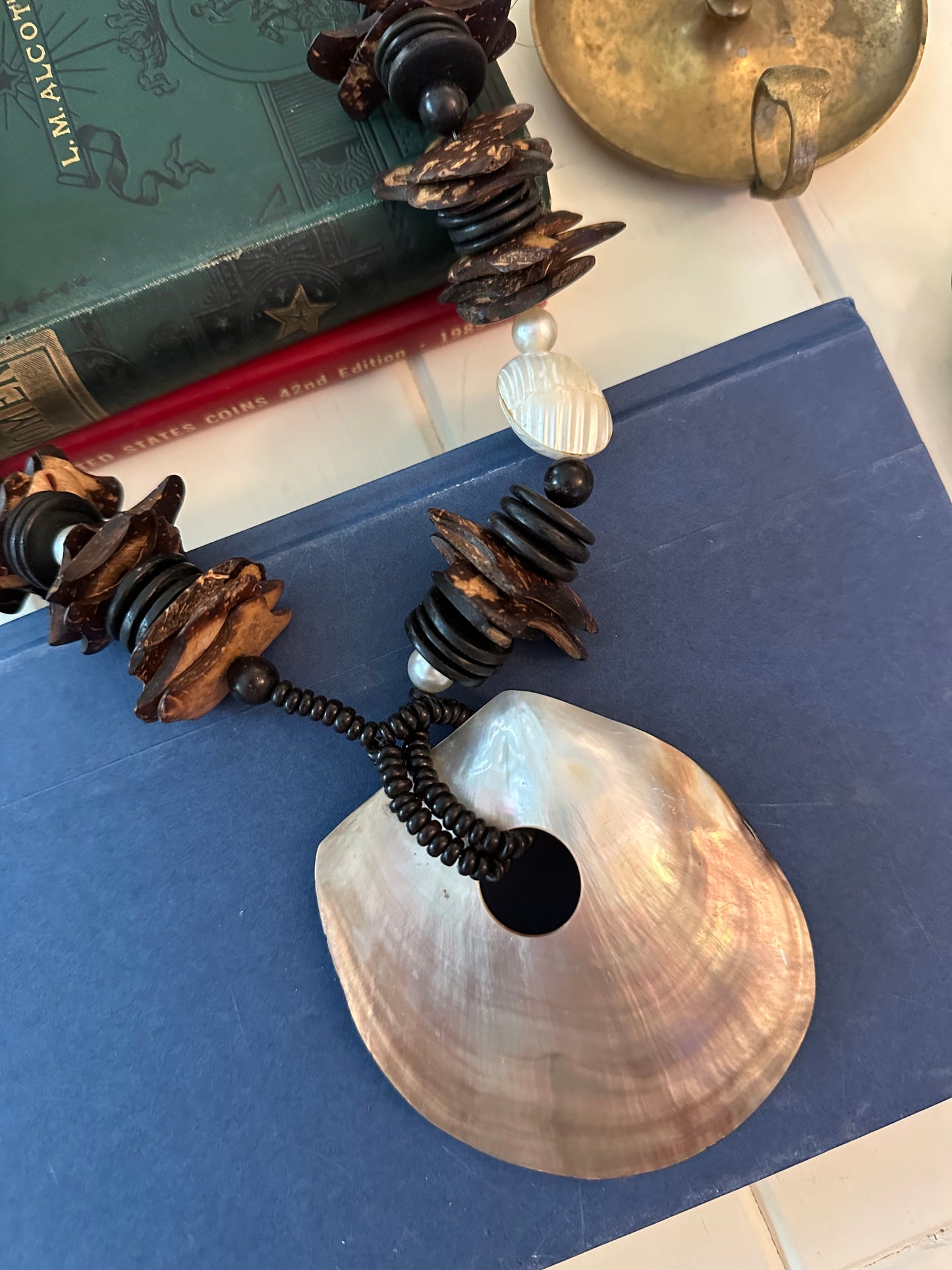 Large Shell Beaded Necklace