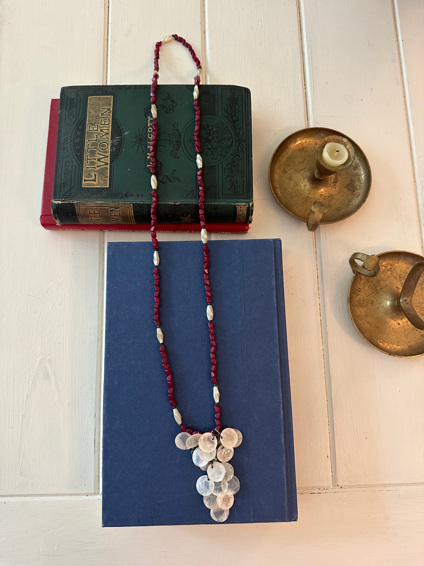 Long Shell Beaded Necklace