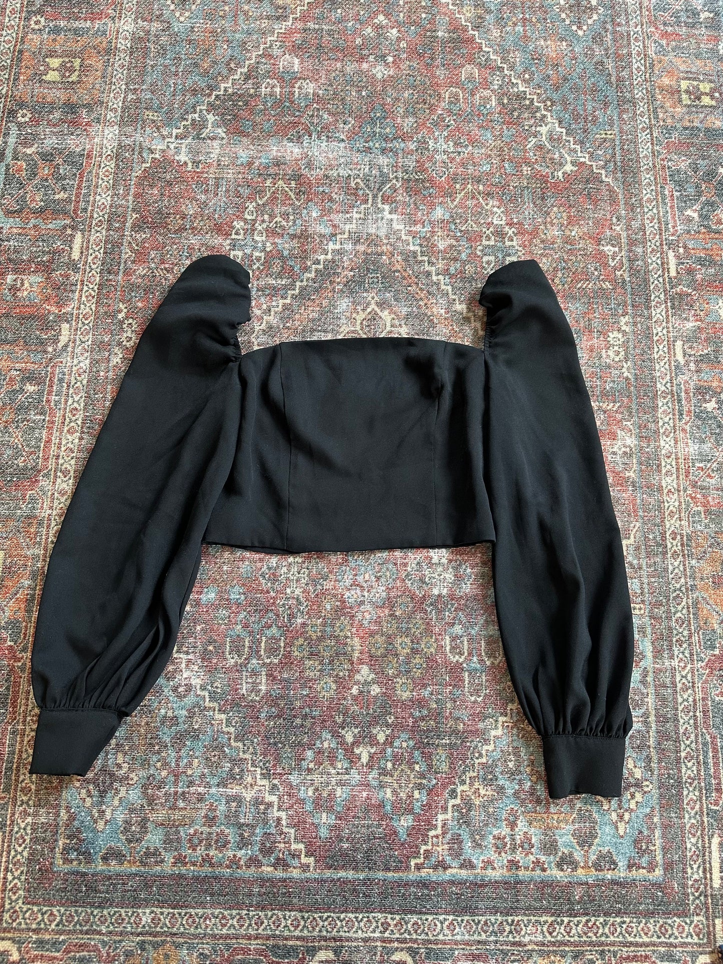 Puff Sleeve Crop Top