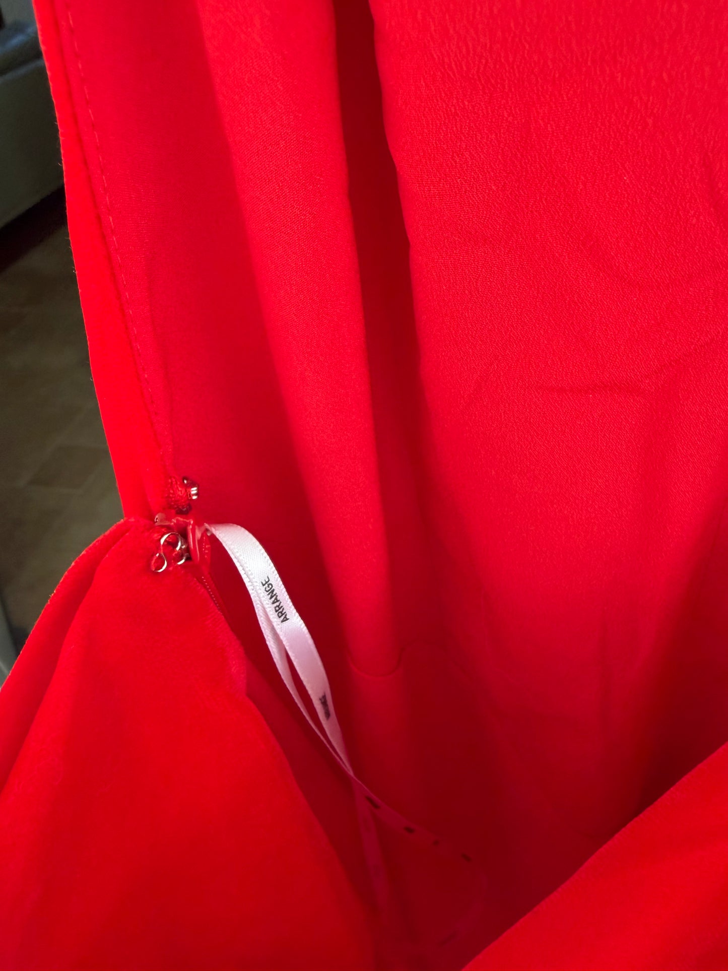 Arrange Red Halter Neck Plunge Velvet Maxi
Dress