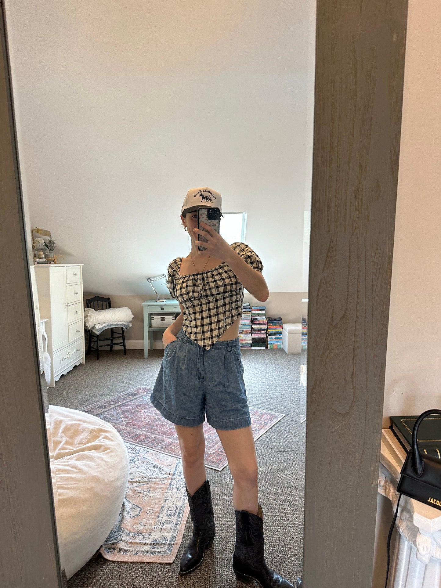 Levi Plaid Top
