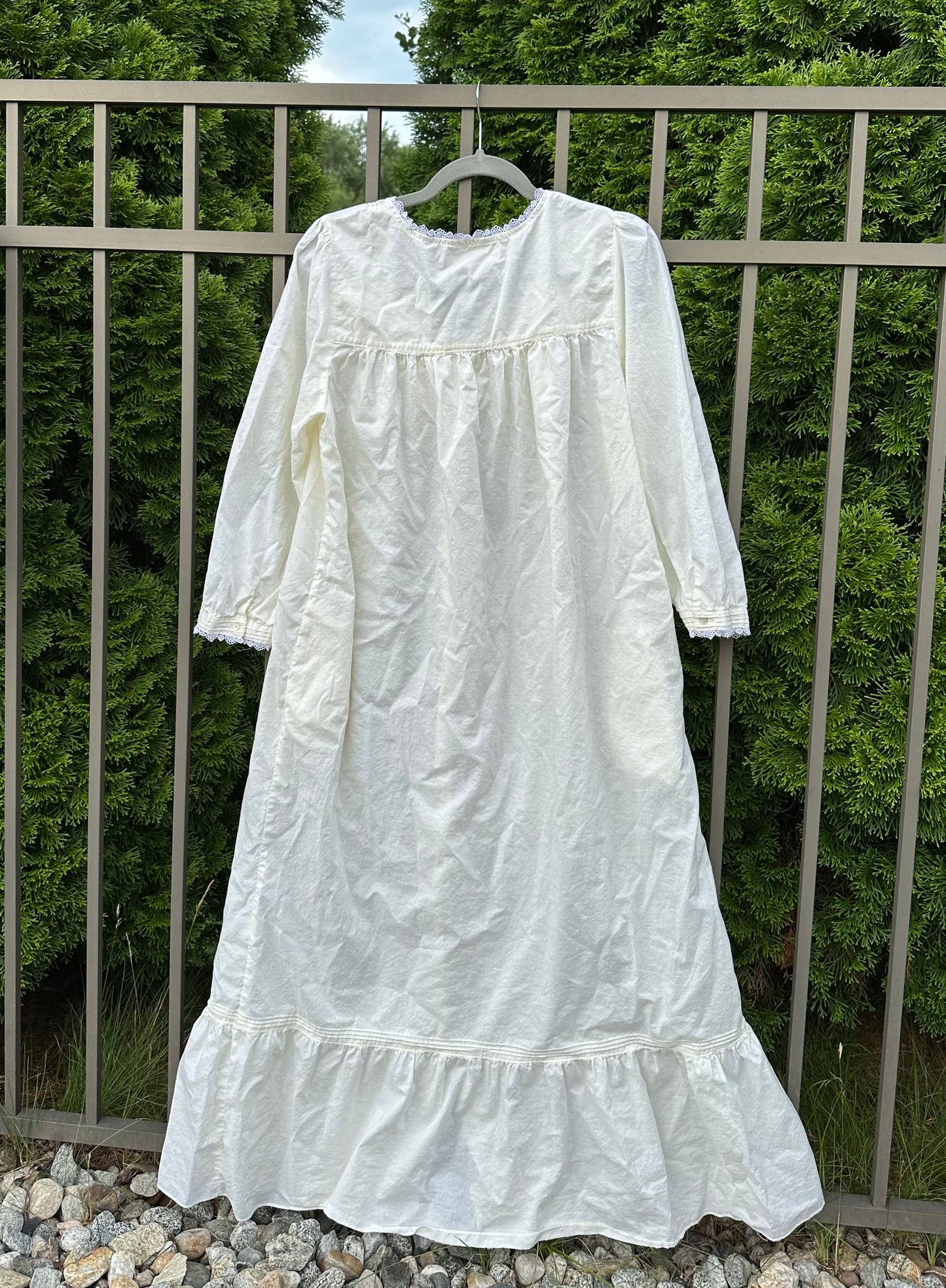 Eileen West Lace Trim Nightgown Dress