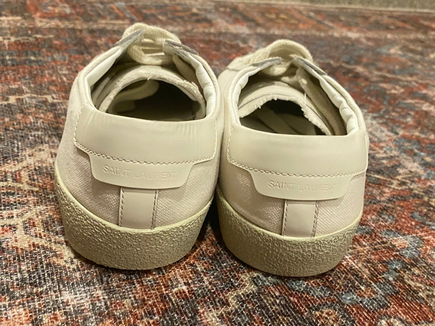 Saint Laurent Canvas Distressed Sneakers