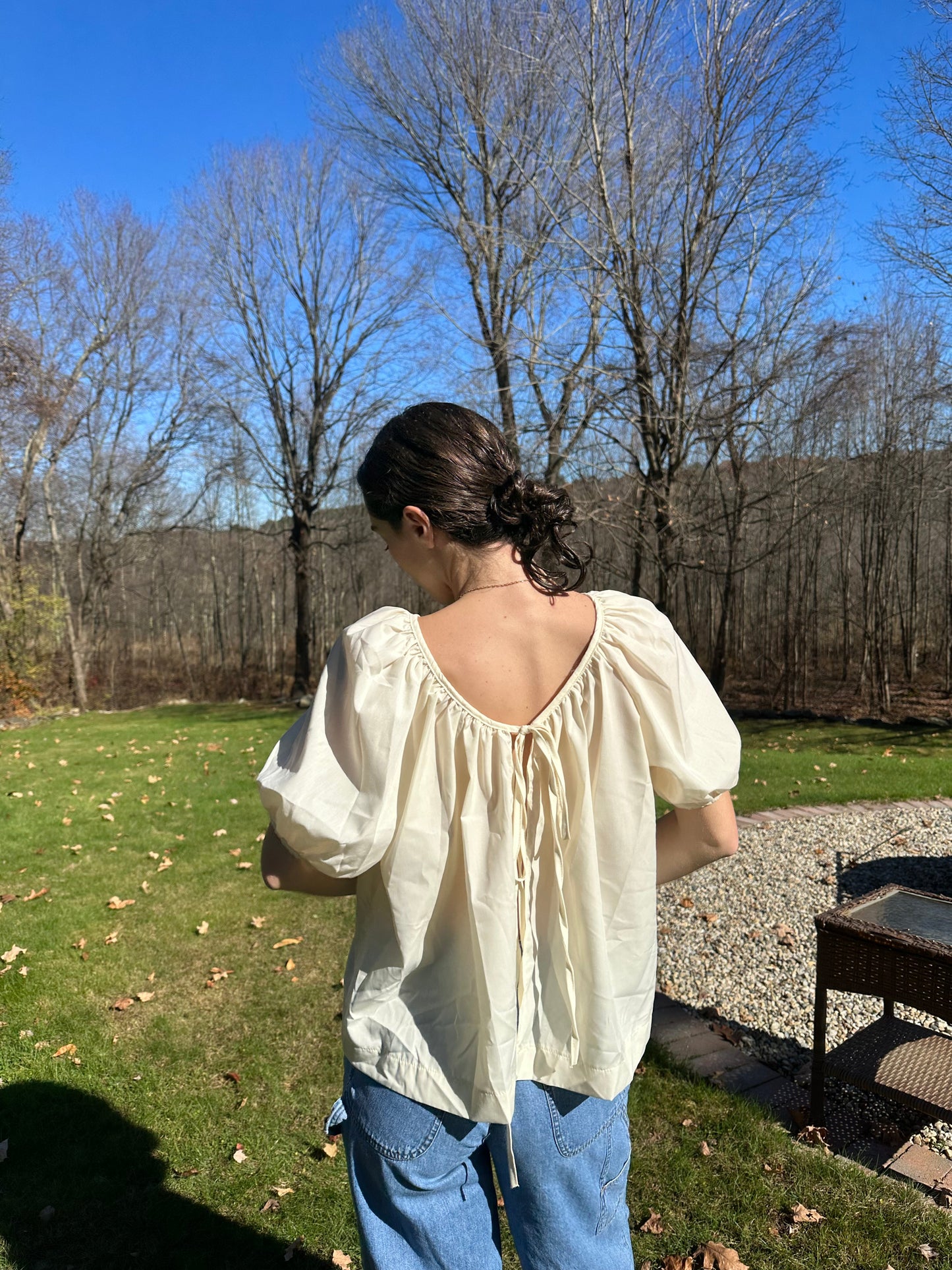 The Abigail Open Back Top