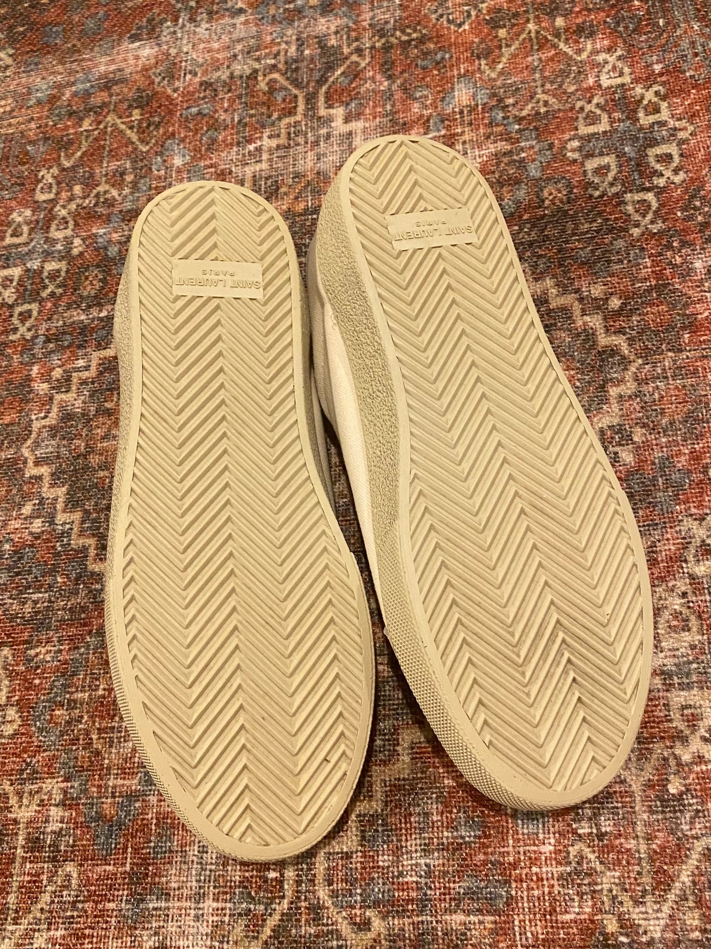 Saint Laurent Canvas Distressed Sneakers
