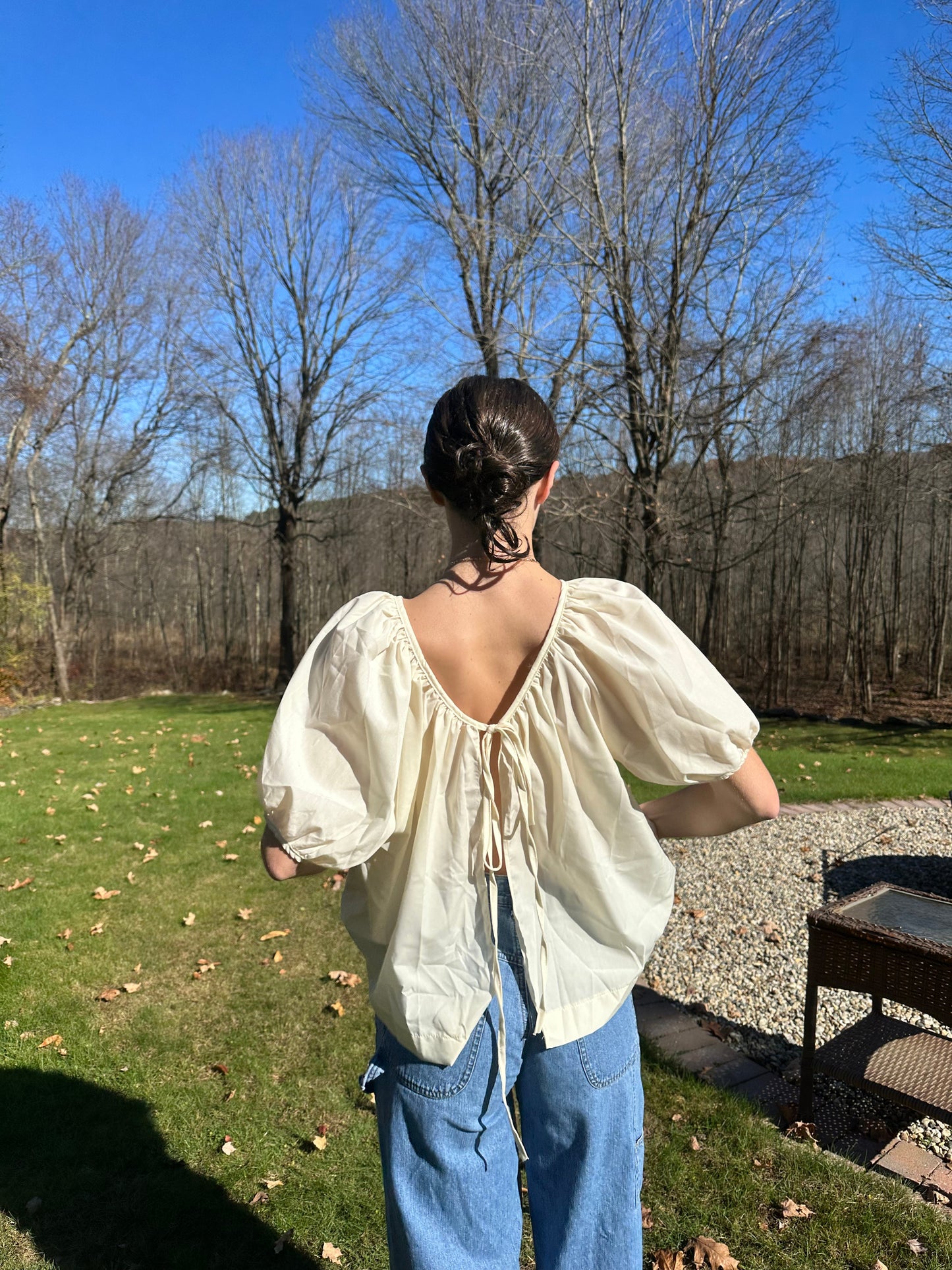 The Abigail Open Back Top