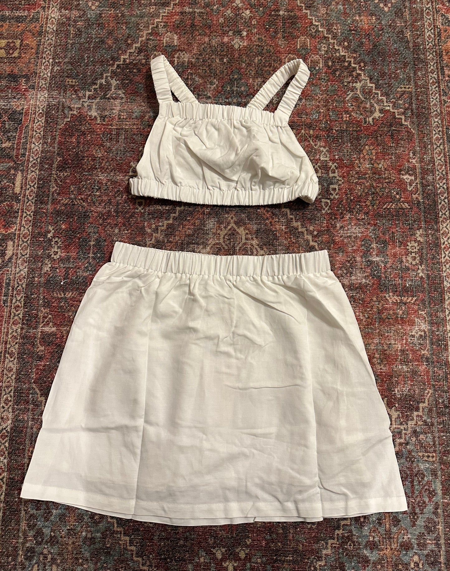 Audrey Skirt Set (white)