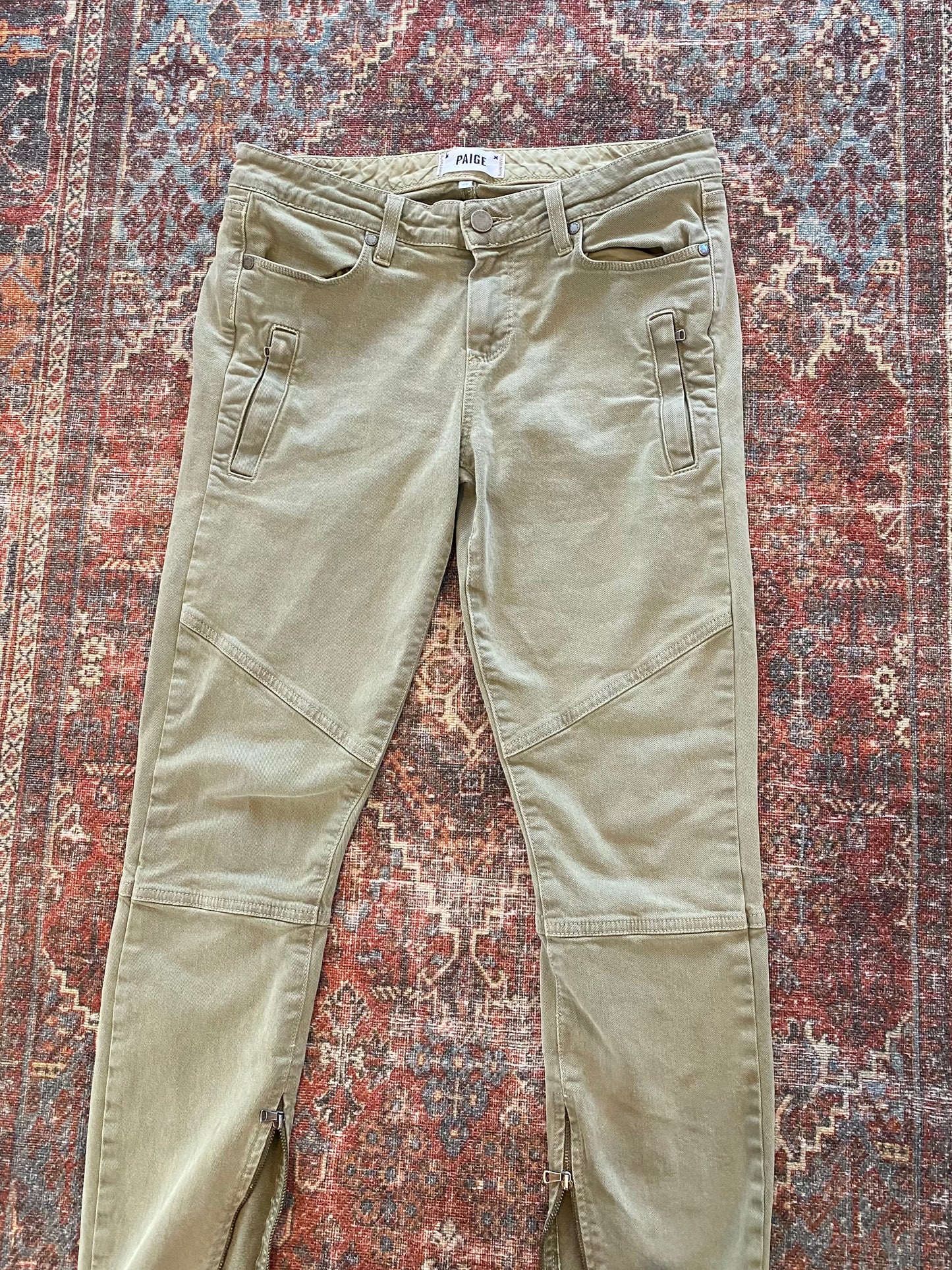 PAIGE Ankle Zip Pants