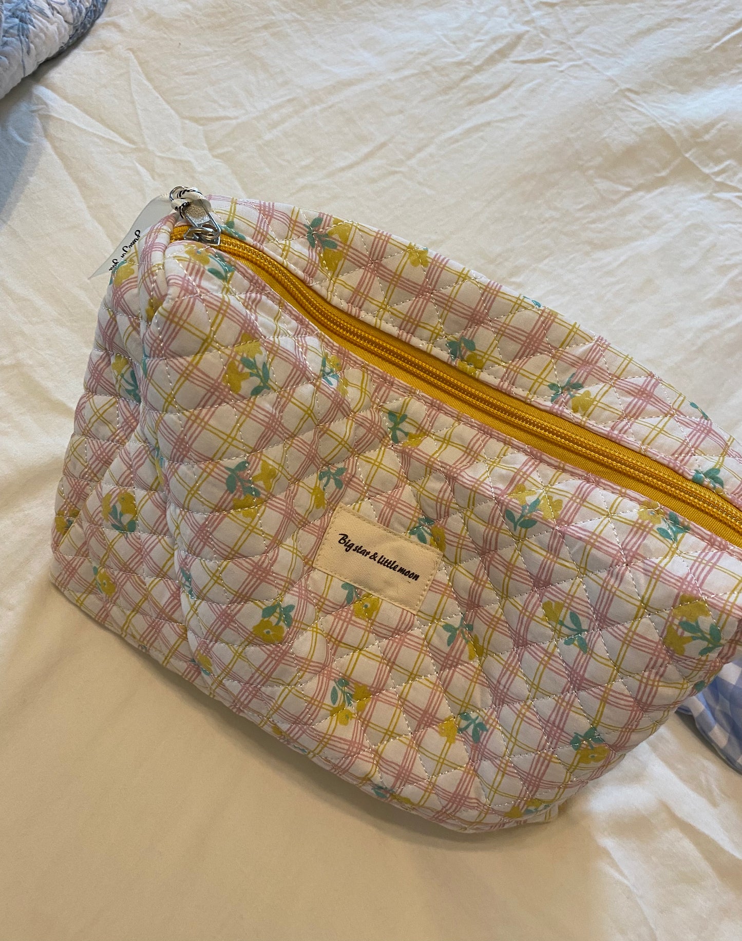 Big Star & Little Moon Quilted Cosmetic Bag