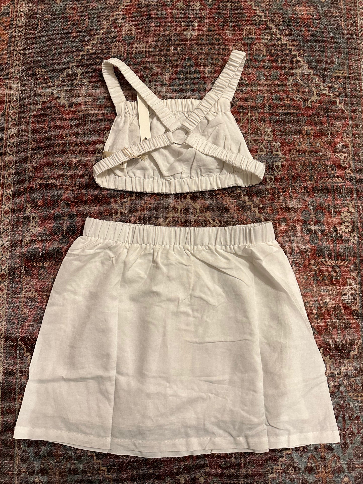 Audrey Skirt Set (white)