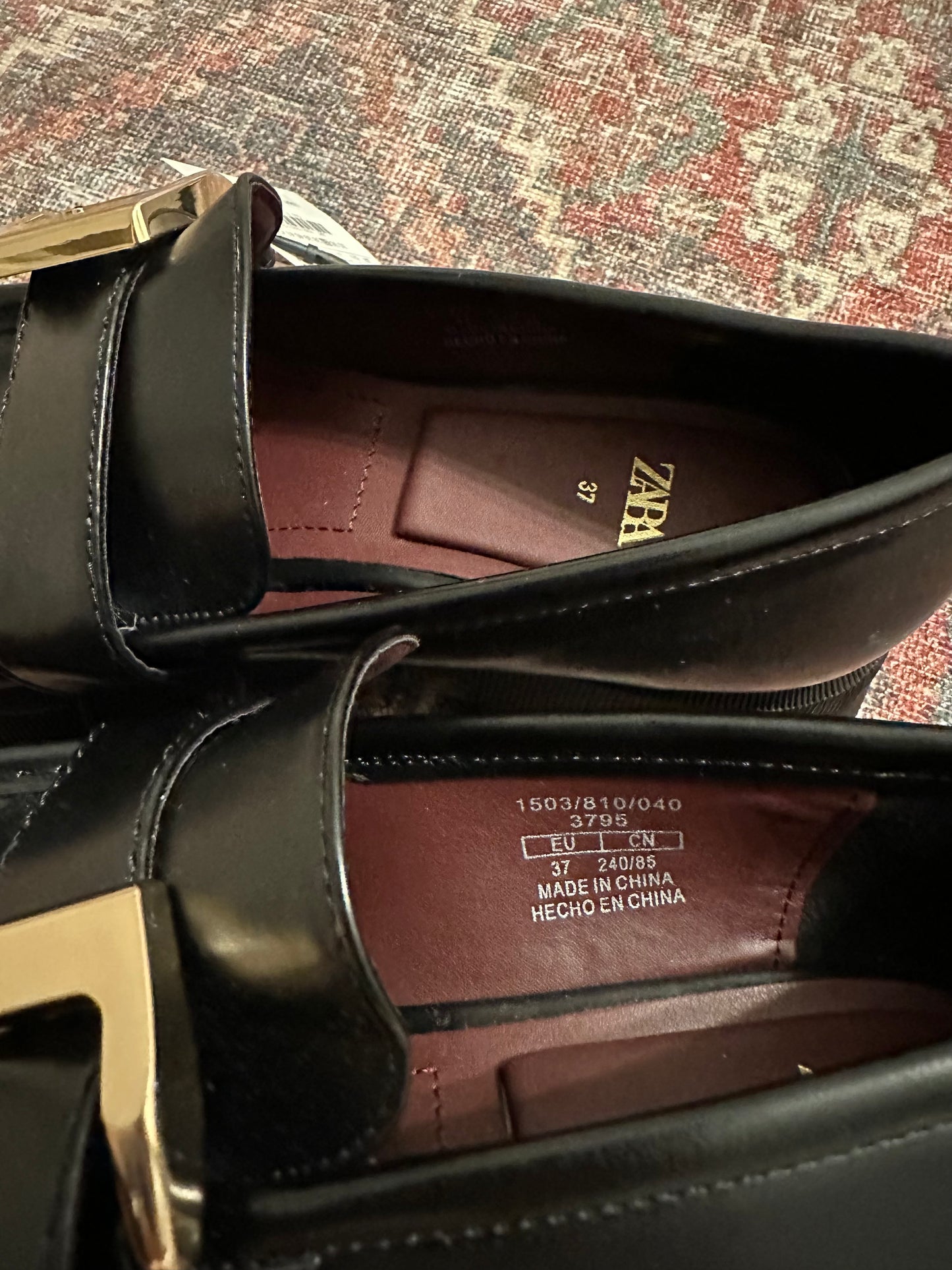 Zara Buckle Loafers (NWT)