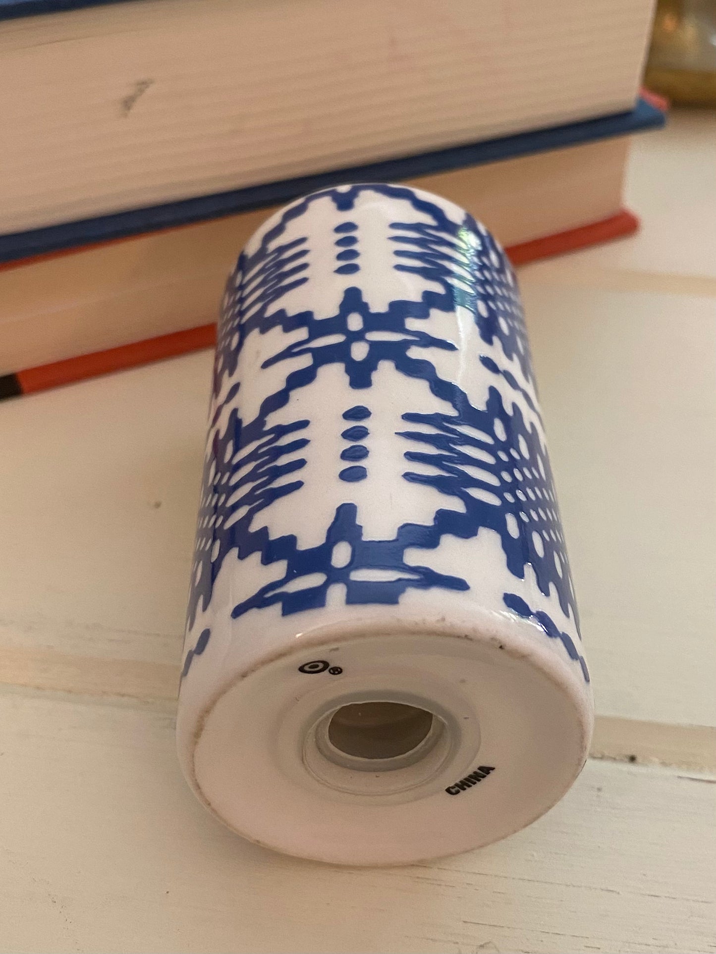 Blue and White Pepper Shaker