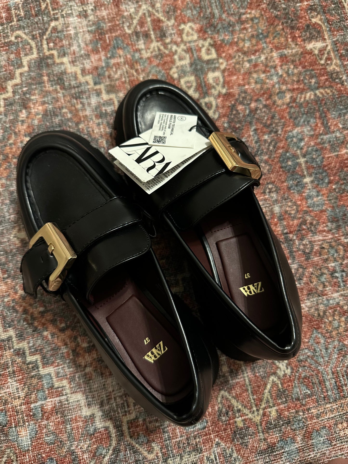Zara Buckle Loafers (NWT)