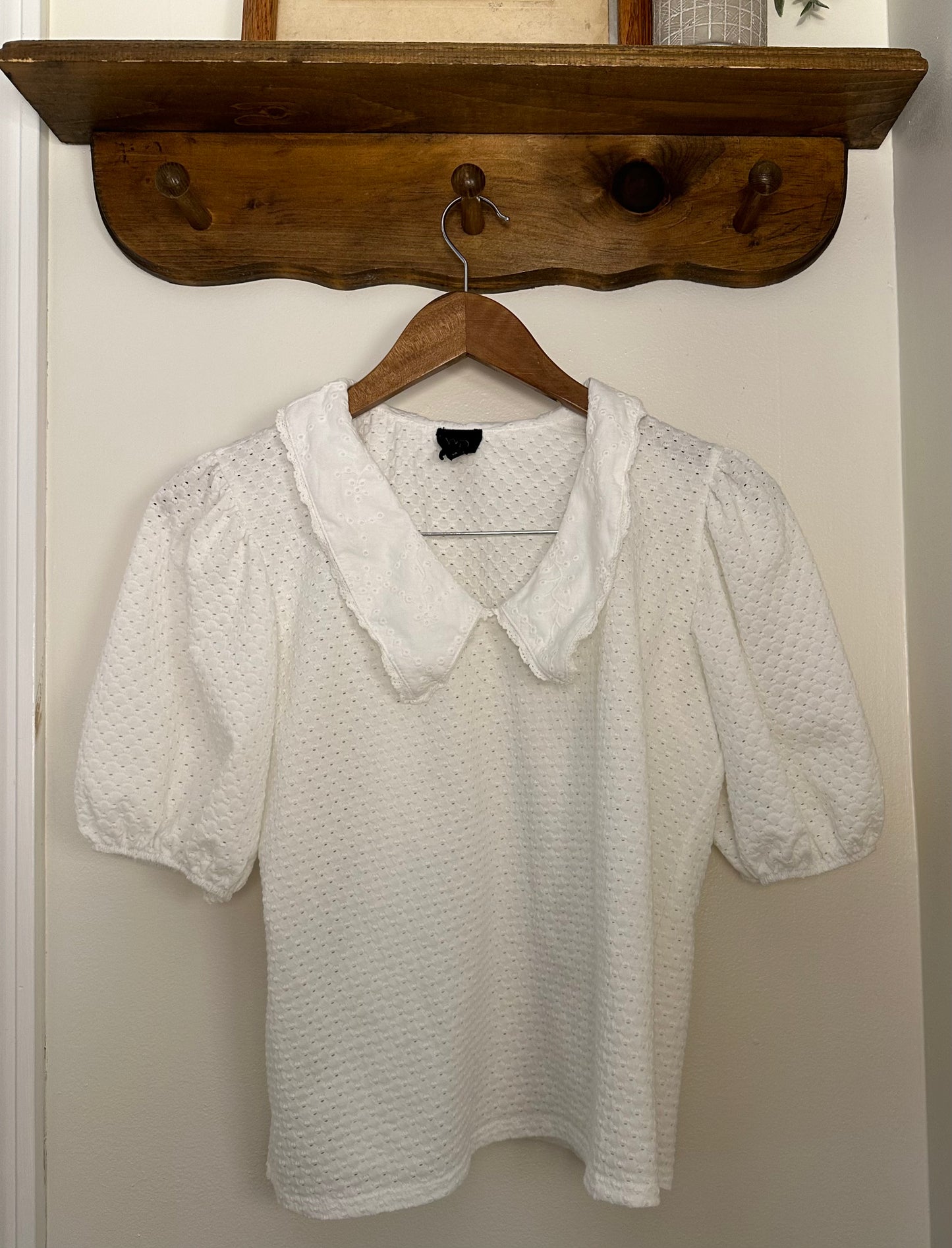 W5 Collar Puff Sleeve Top