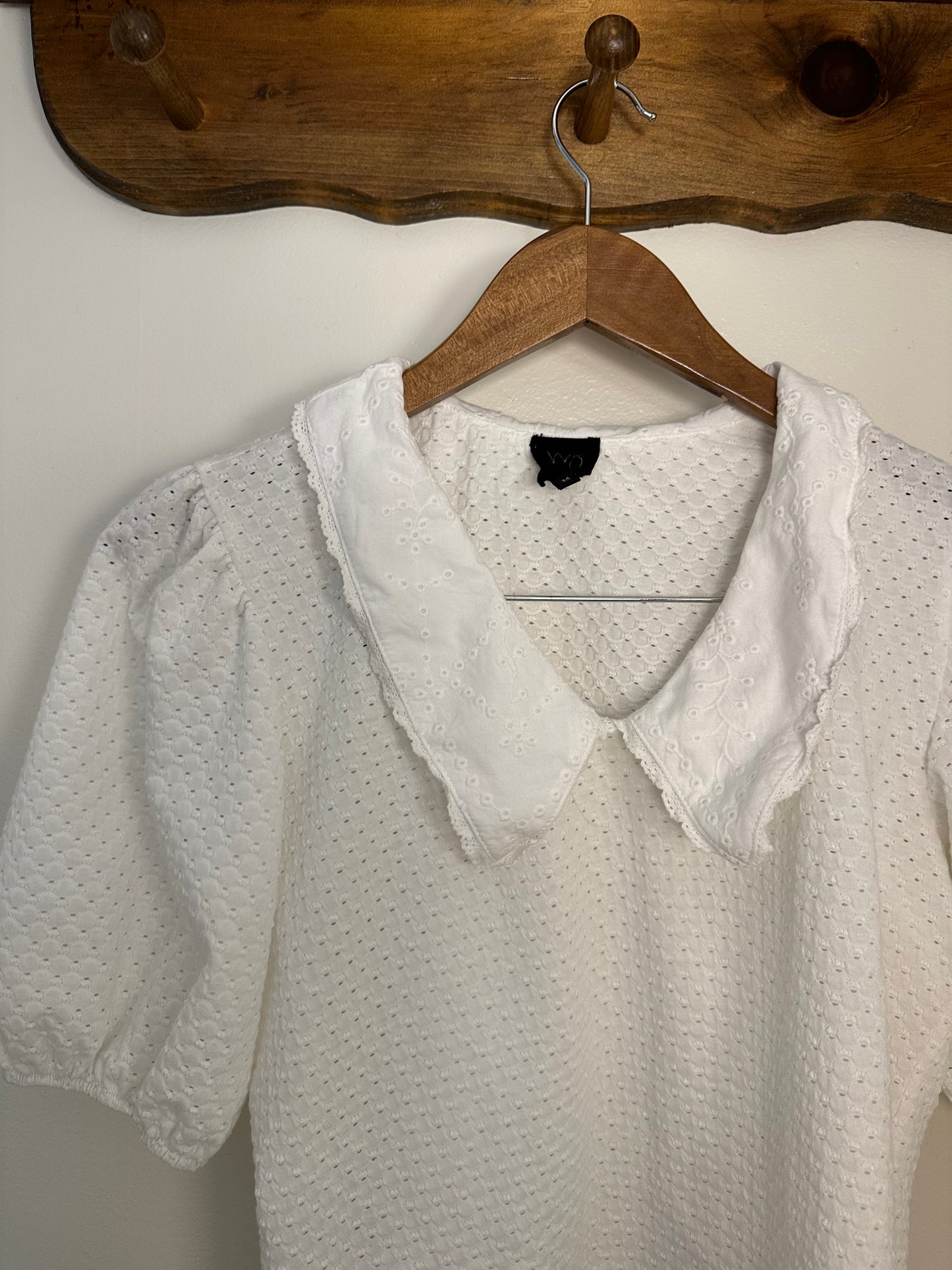 W5 Collar Puff Sleeve Top