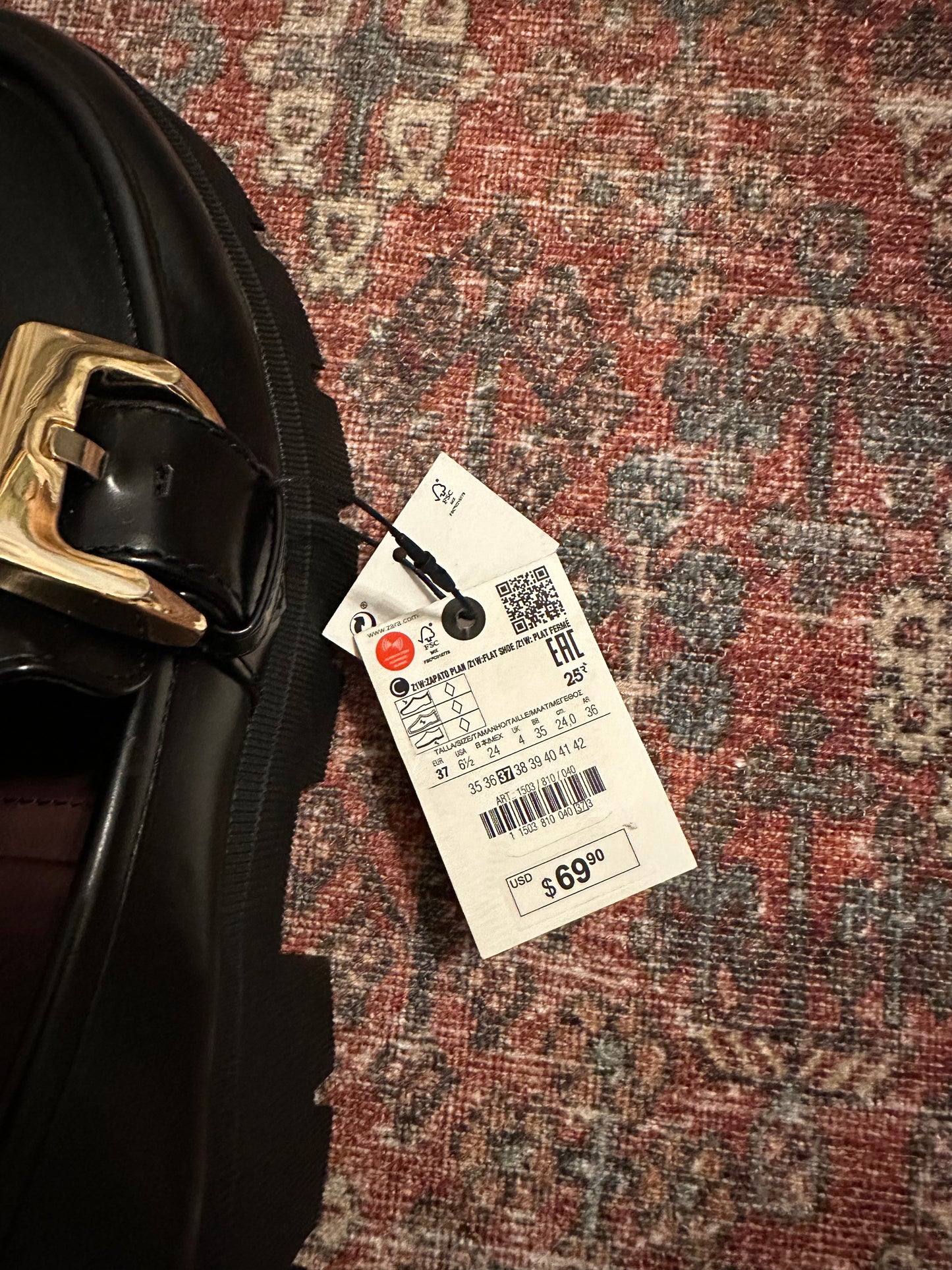 Zara Buckle Loafers (NWT)