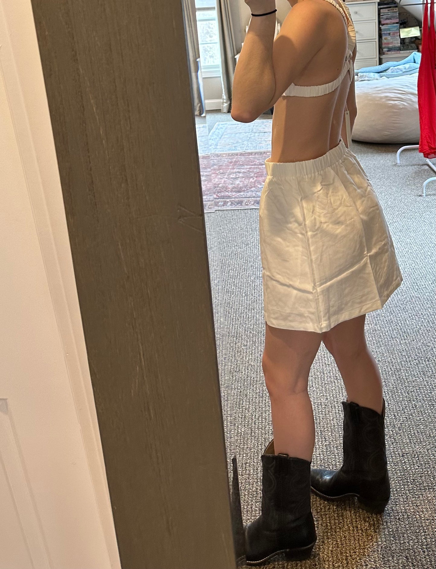 Audrey Skirt Set (white)