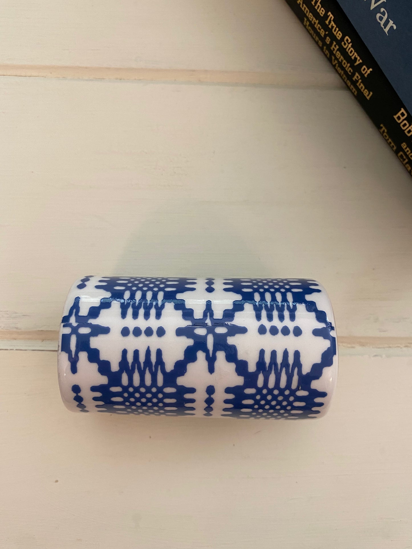 Blue and White Pepper Shaker