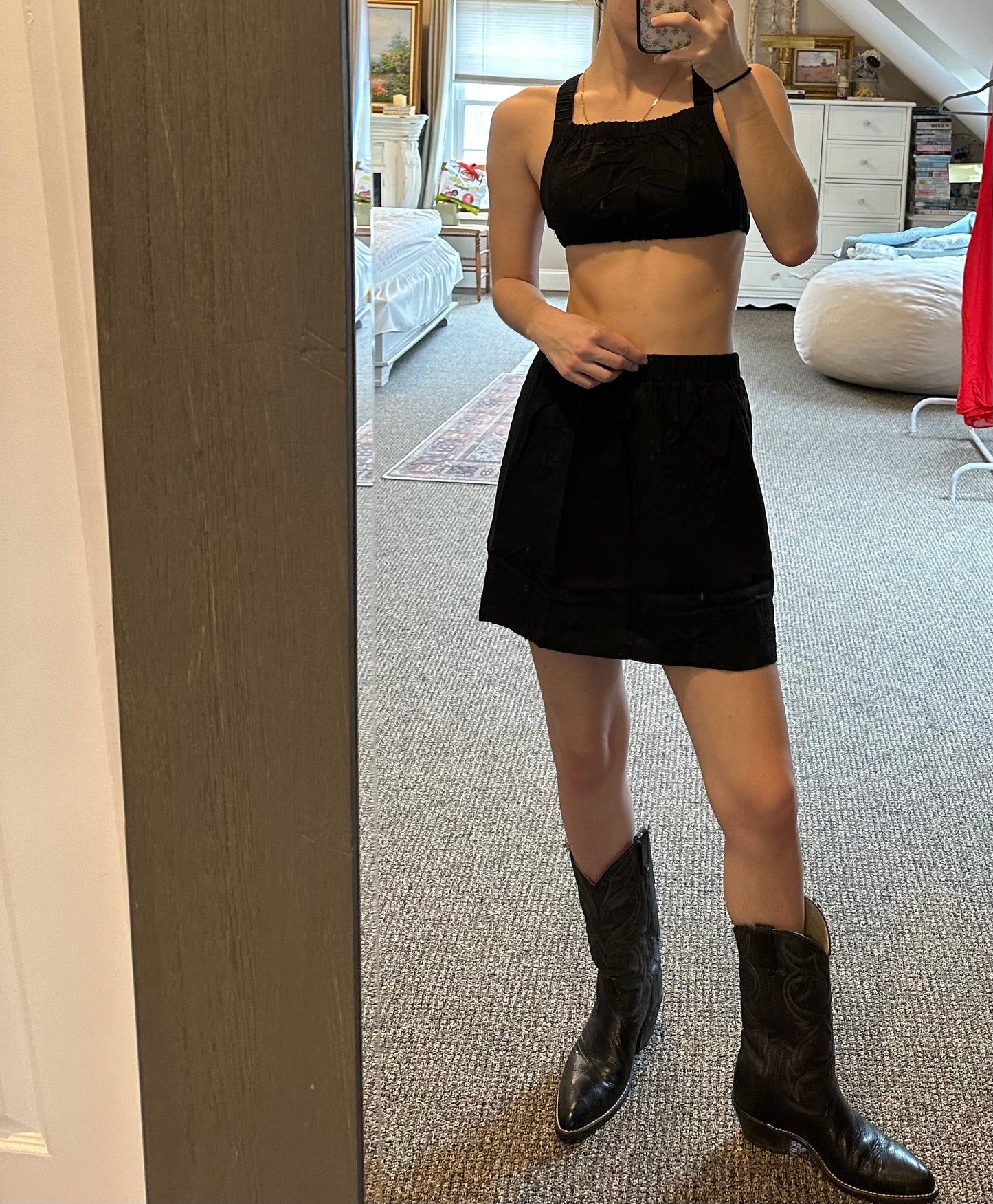 Audrey Skirt Set (black)