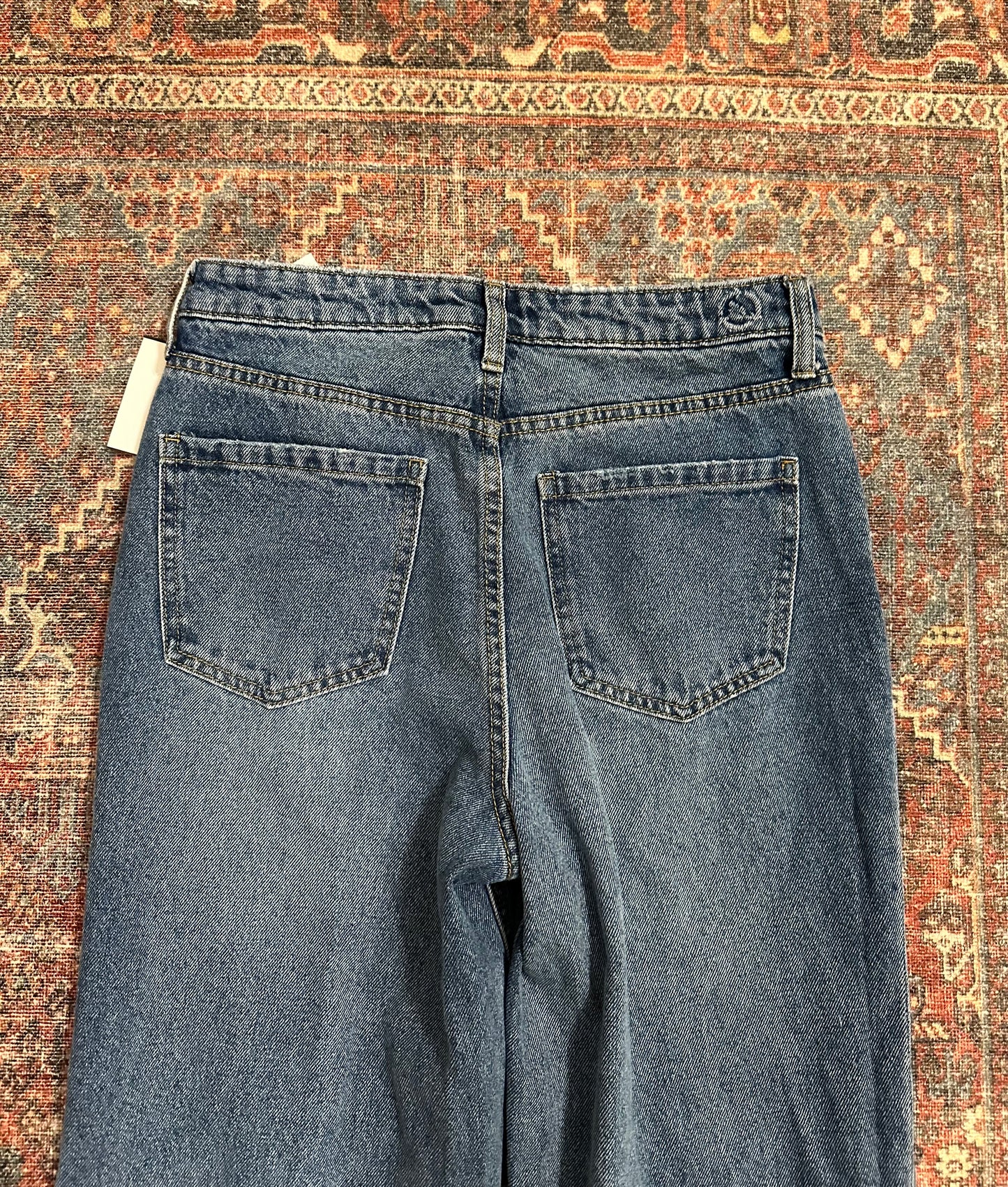 High Rise Side Split Jeans