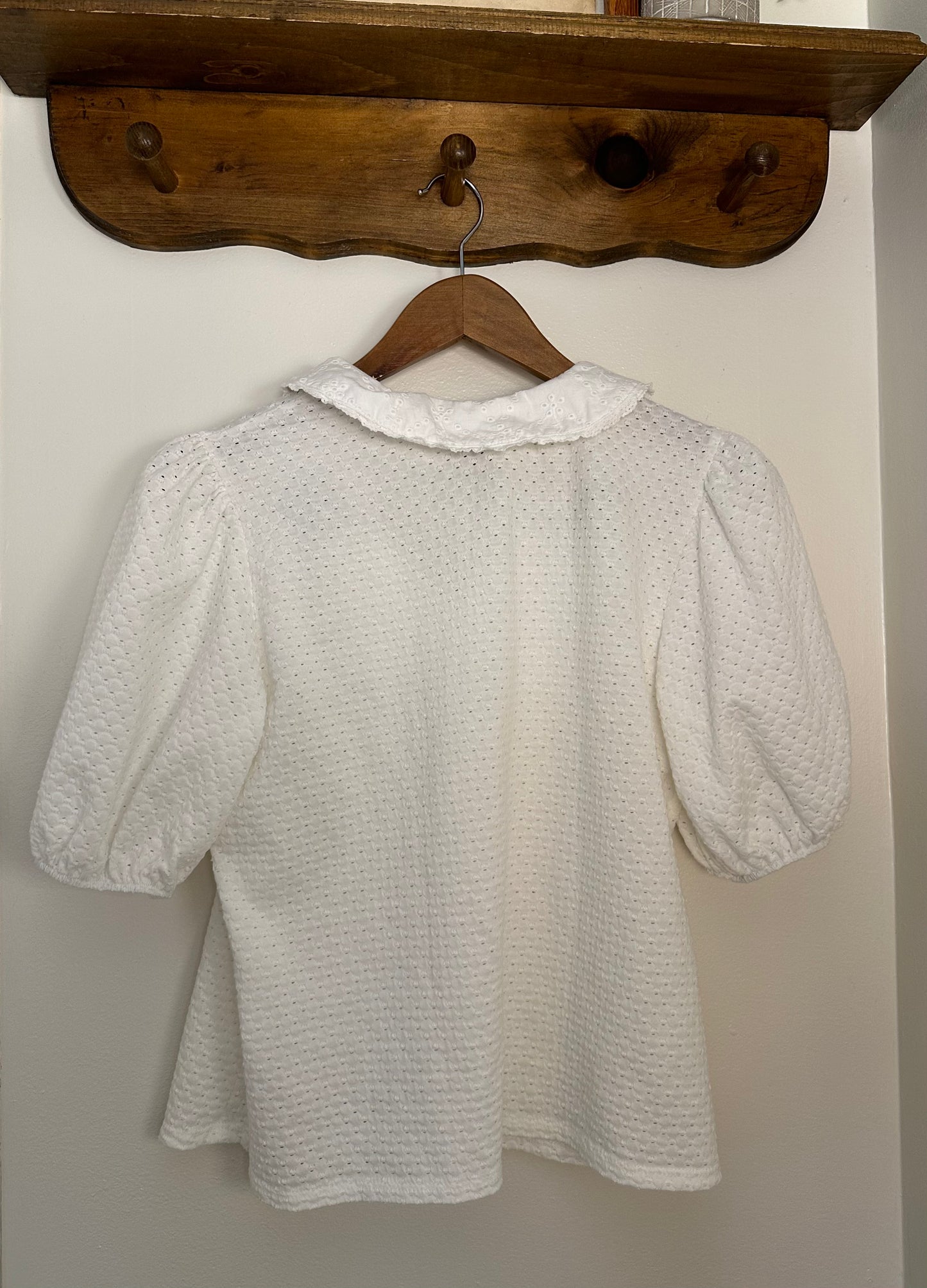 W5 Collar Puff Sleeve Top