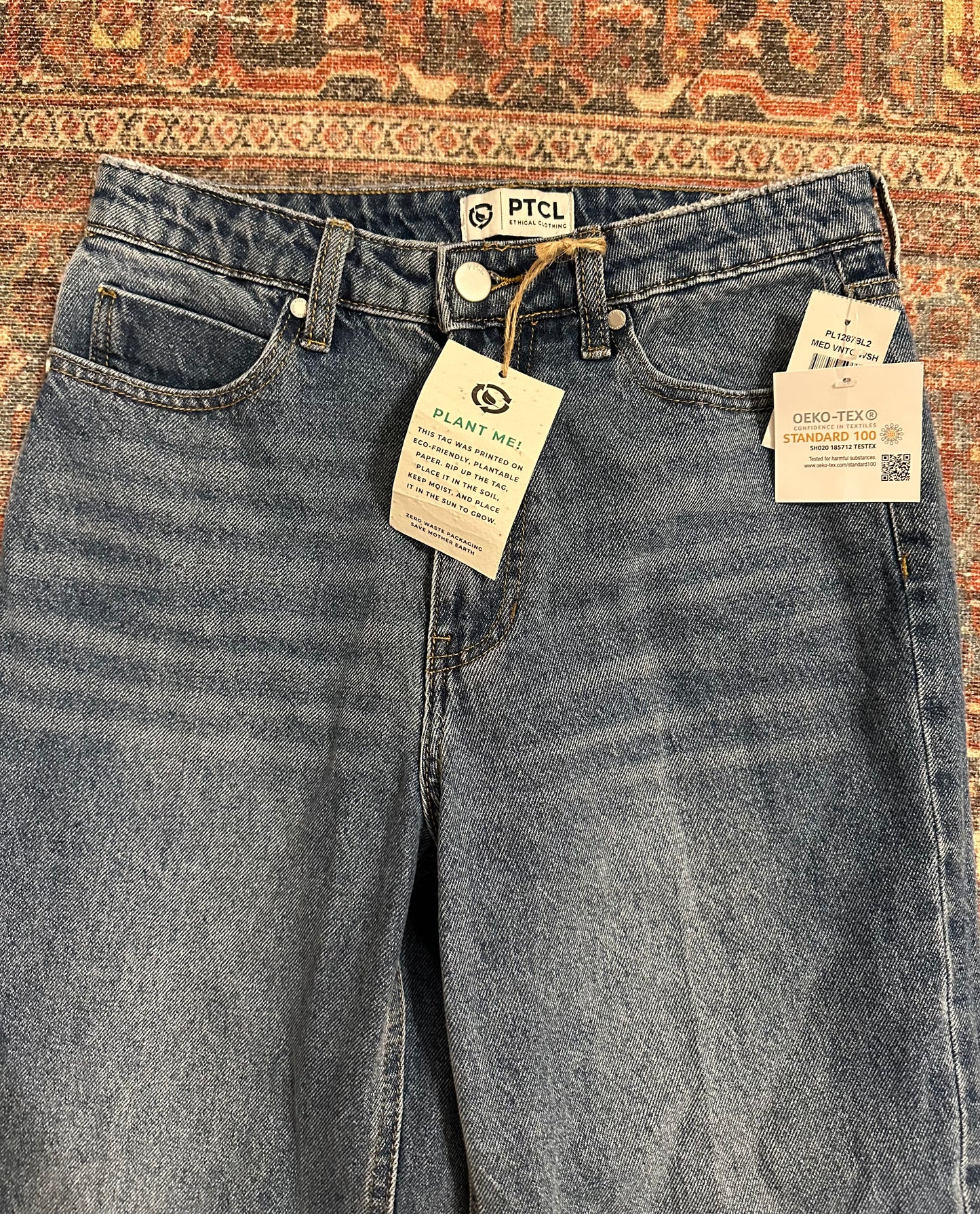 High Rise Side Split Jeans