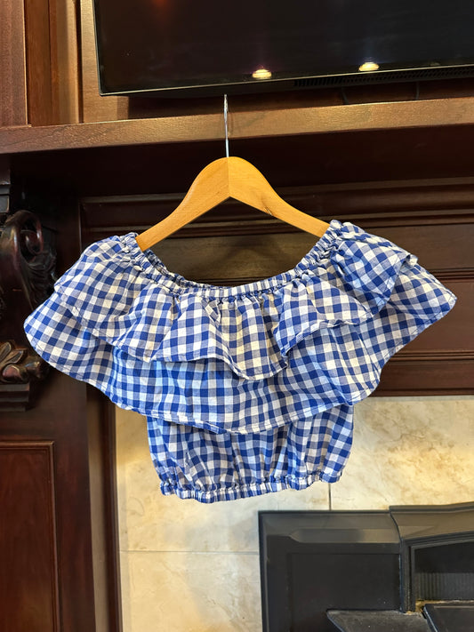 Express Gingham Crop Top